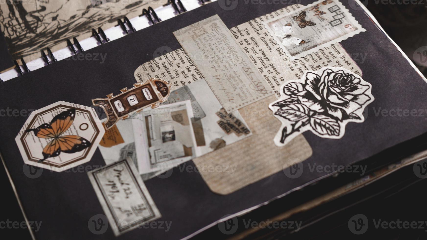 scrapbooking avec texte photo d'en haut