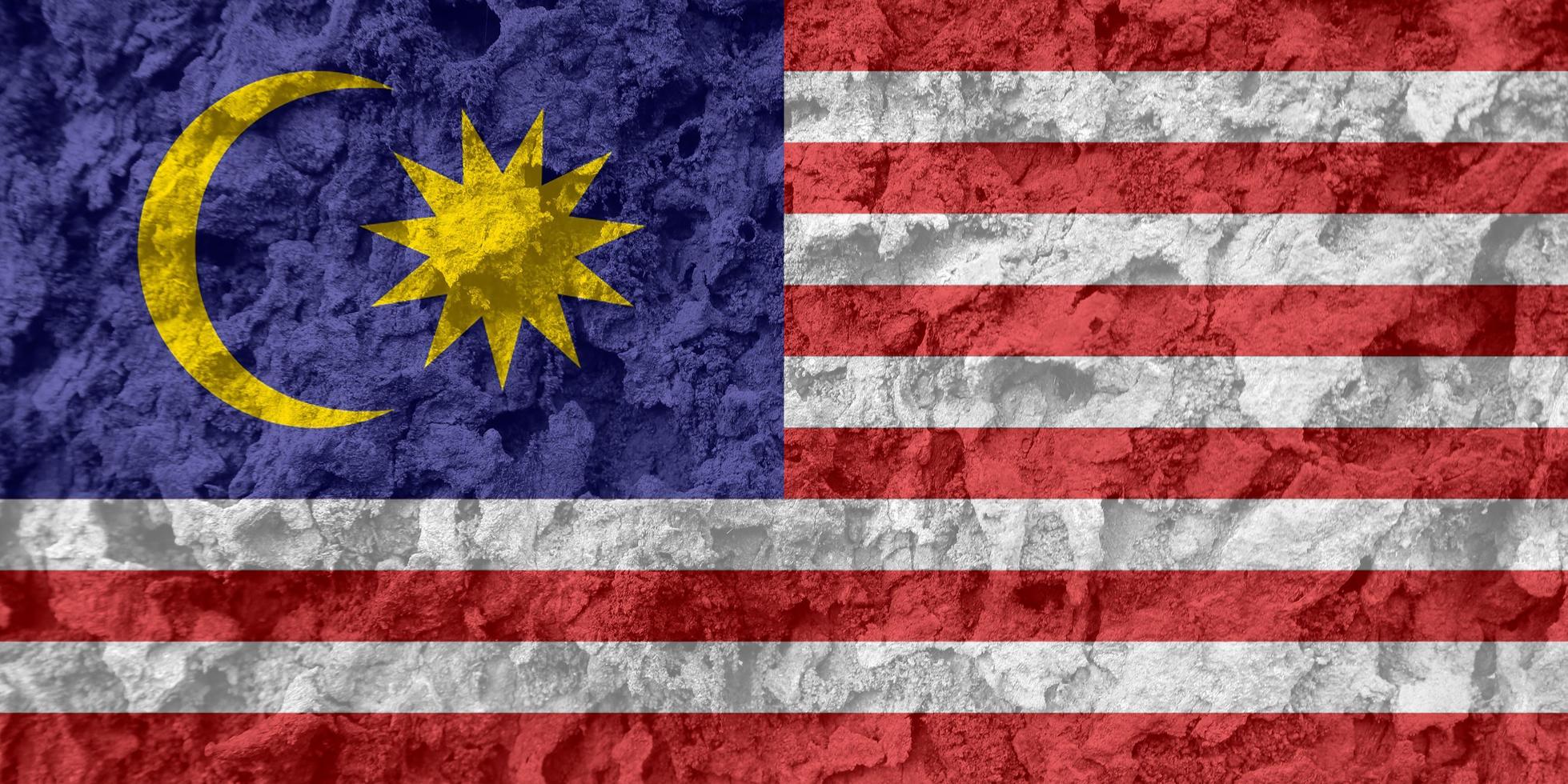texture du drapeau de la malaisie en arrière-plan photo
