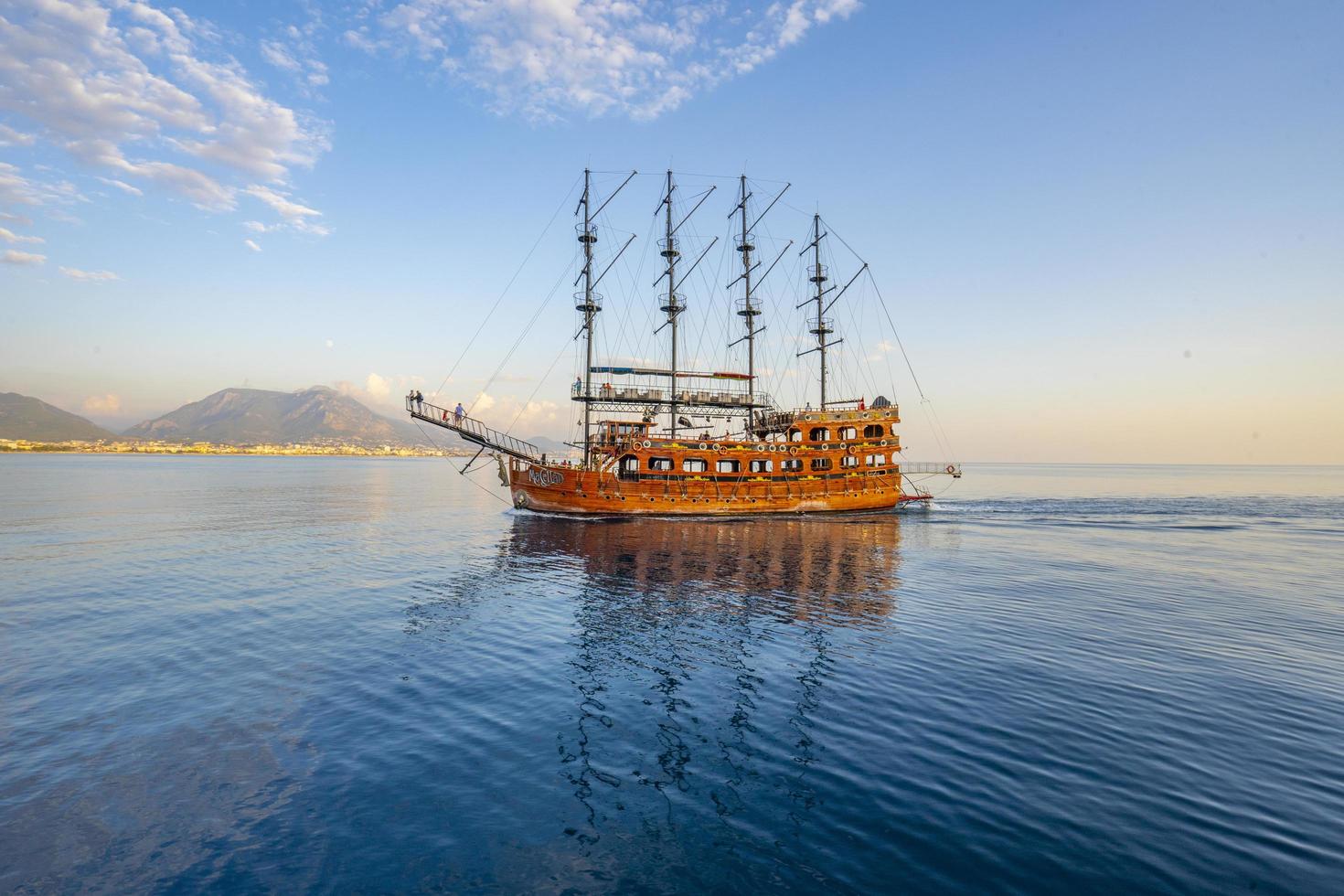 Antalya Turquie 2022, excursion en bateau pendant les vacances d'été. belles et chaudes journées photo