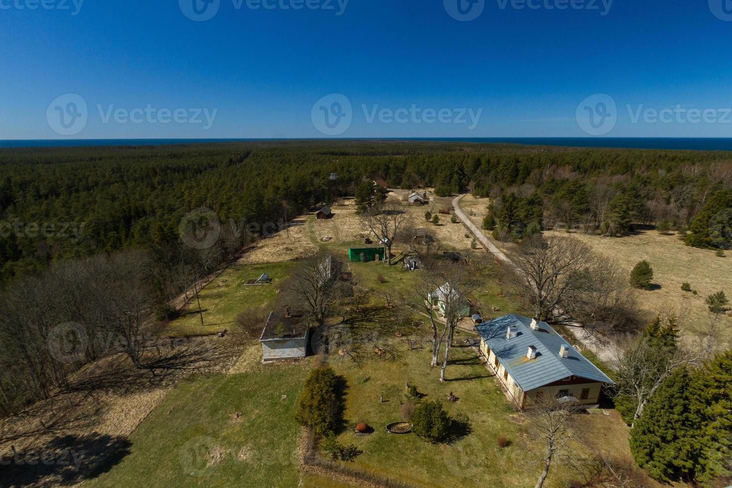 vues printanières de l'île de hiiumaa photo