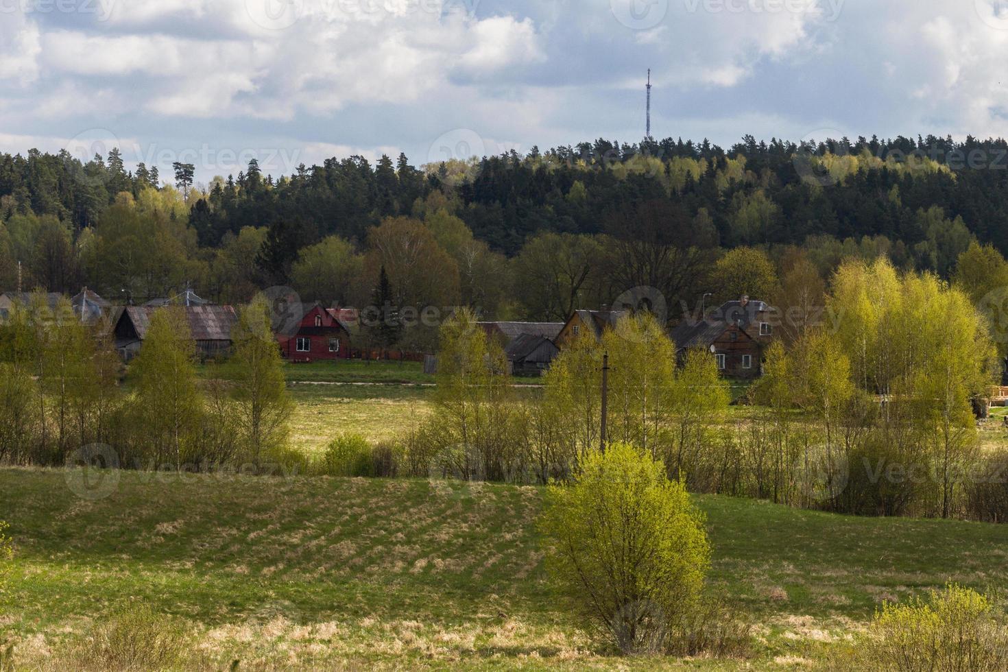 paysages de la campagne lituanienne au printemps photo