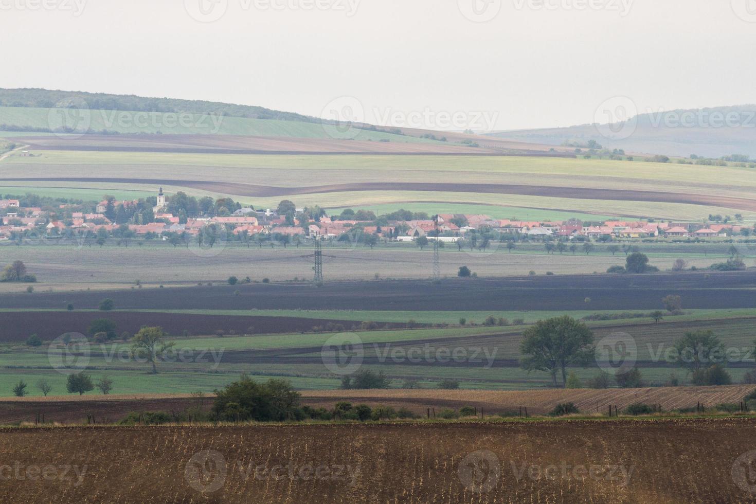 paysage d'automne dans un champ morave photo