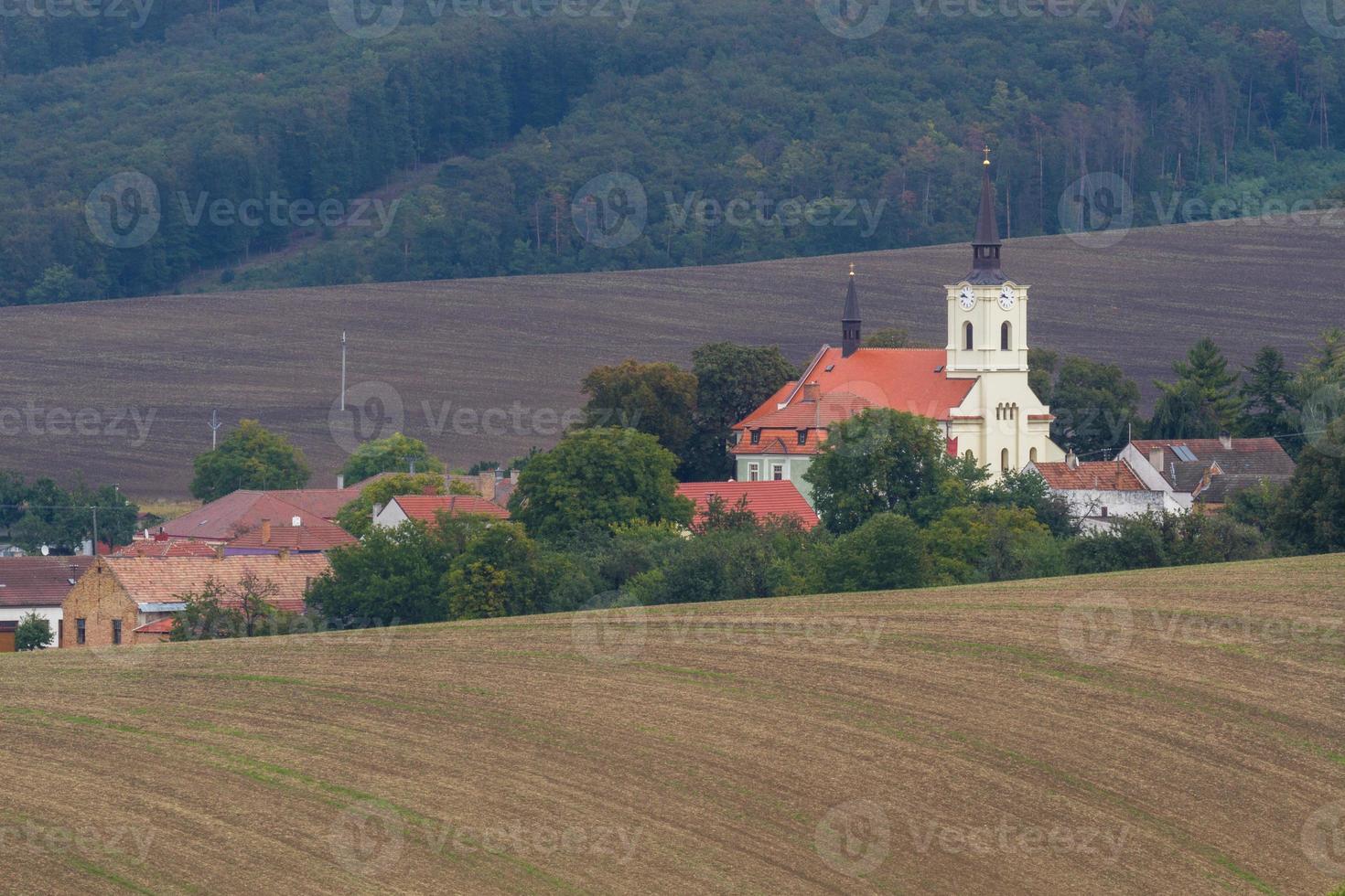 paysage d'automne dans un champ morave photo