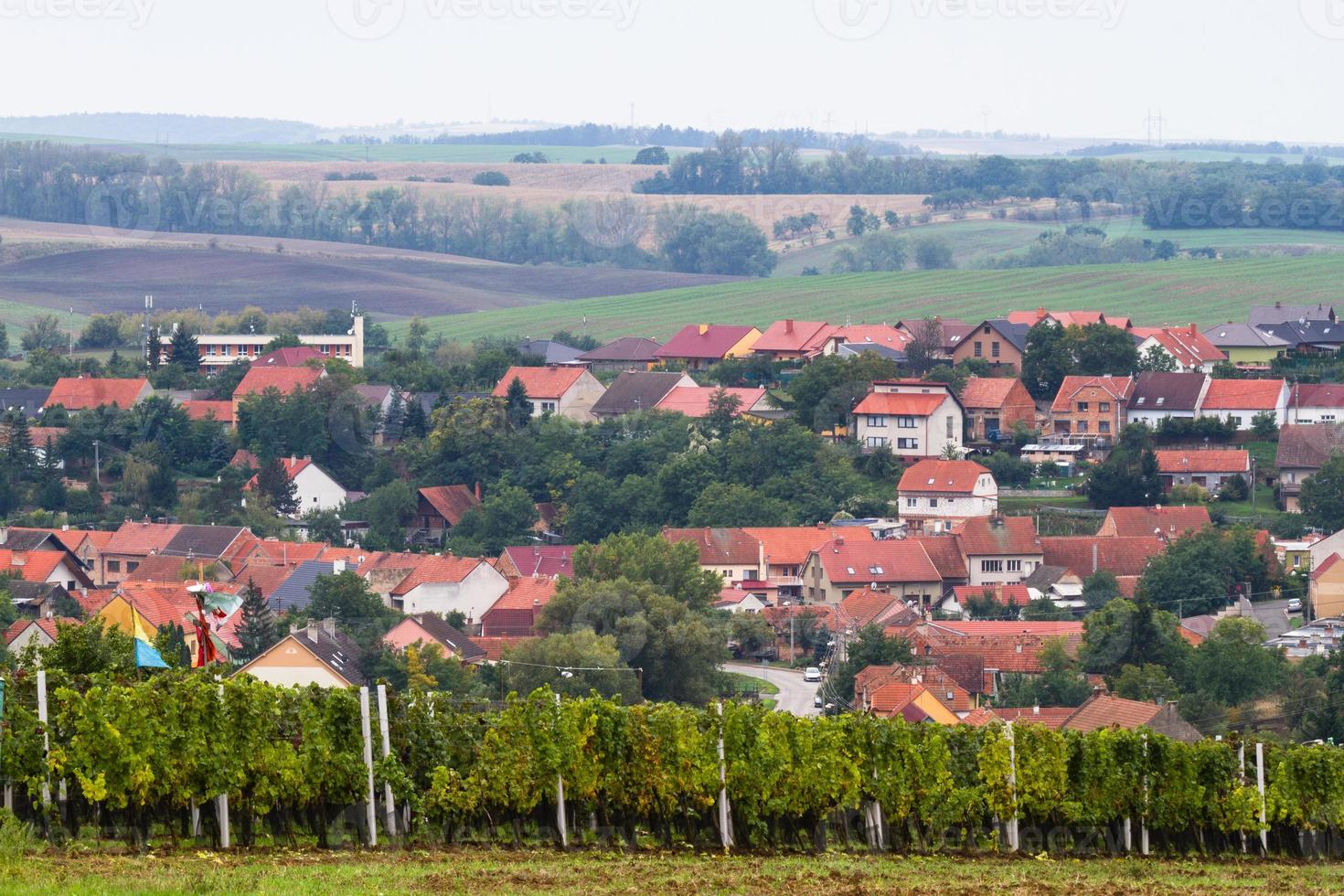 paysage d'automne dans un champ morave photo