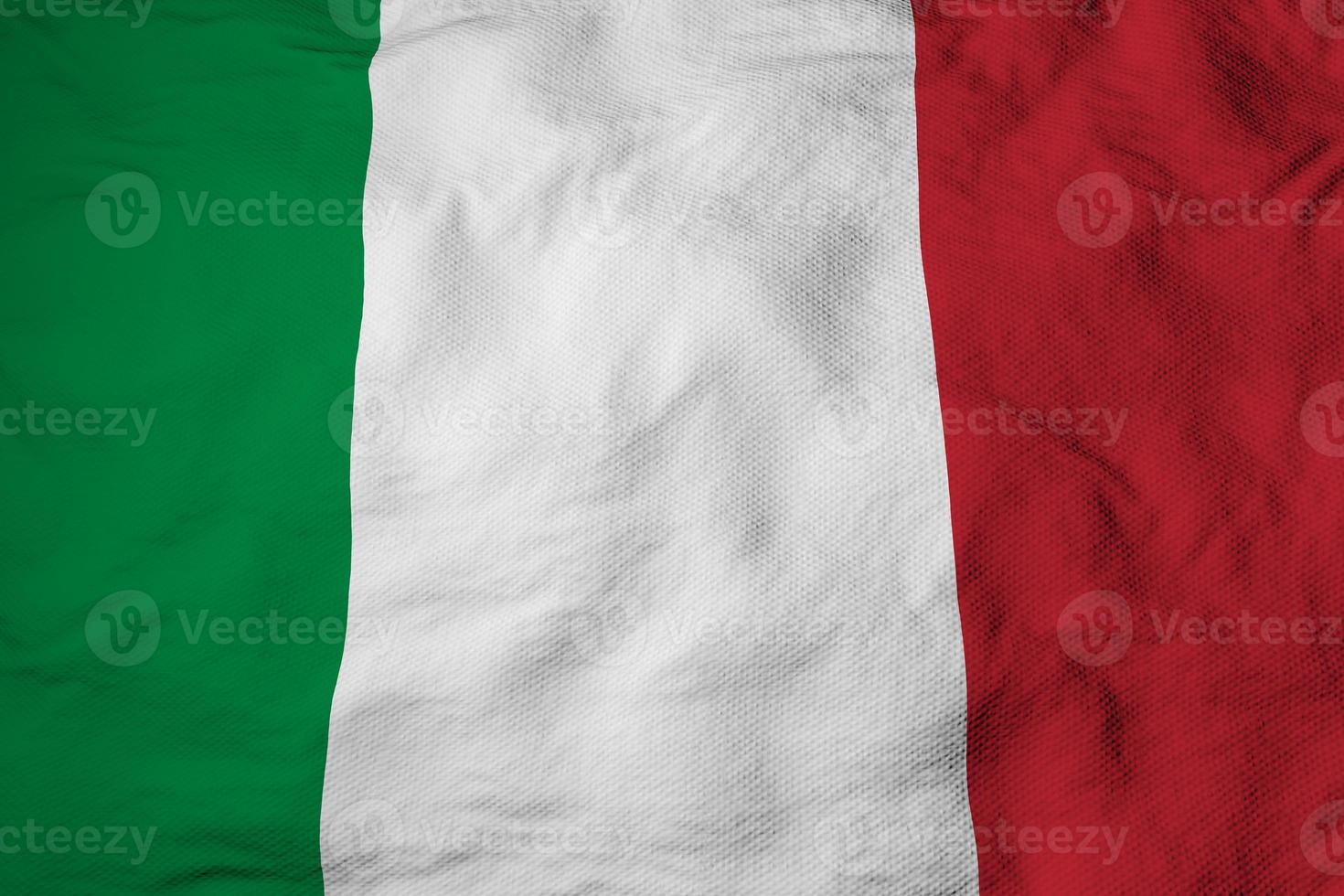 drapeau italien en rendu 3d photo