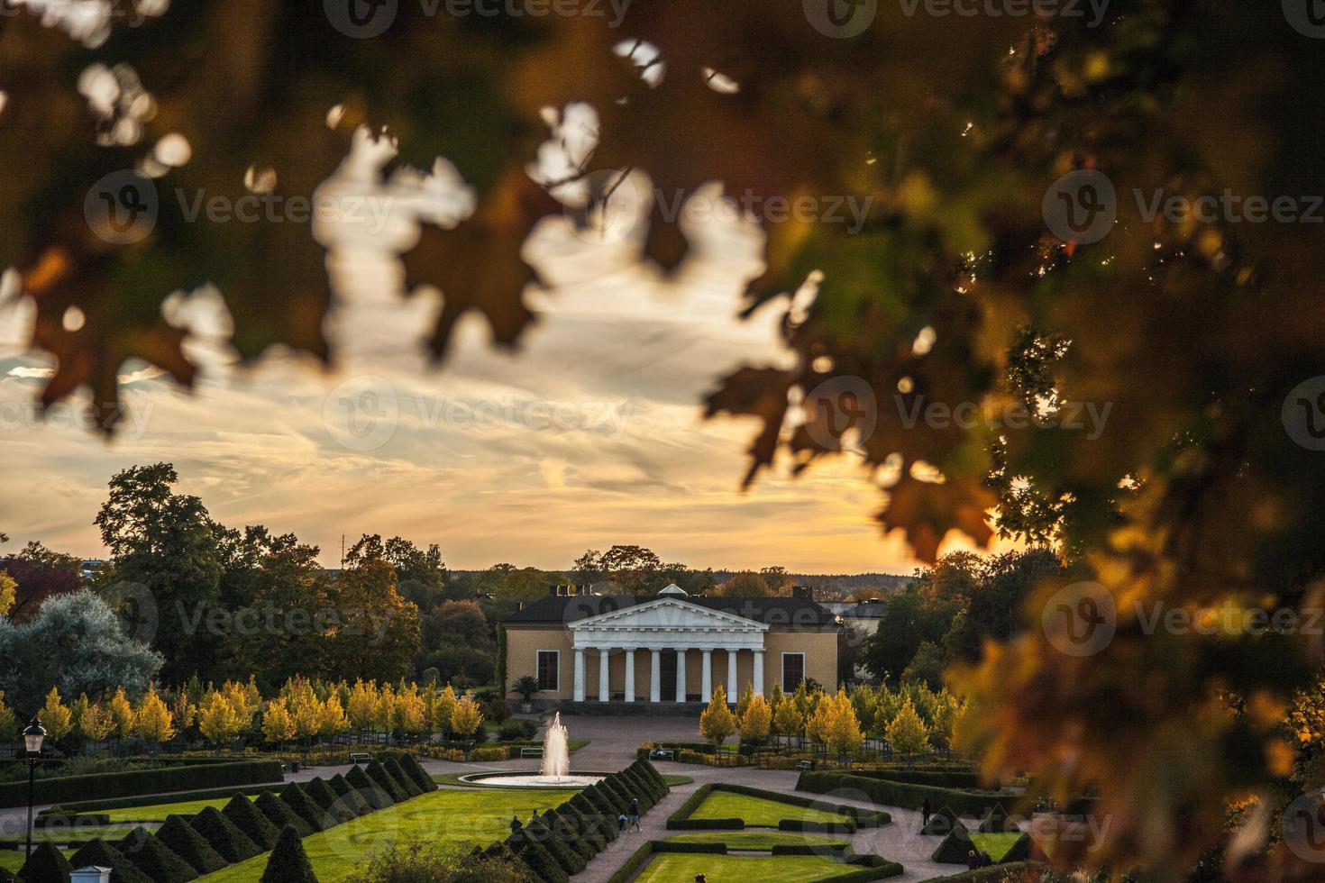 vues d'uppsala, suède à l'automne photo