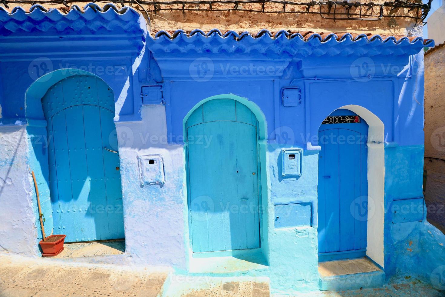 vues des environs de chefchaouen au maroc photo