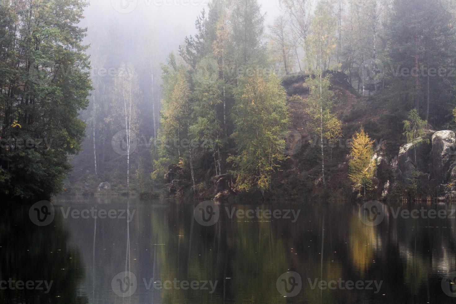 paysages d'automne à prebischtor, bohême photo