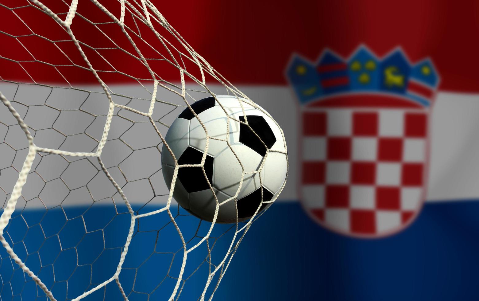 compétition de coupe de football entre les pays-bas nationaux et la croatie nationale. photo