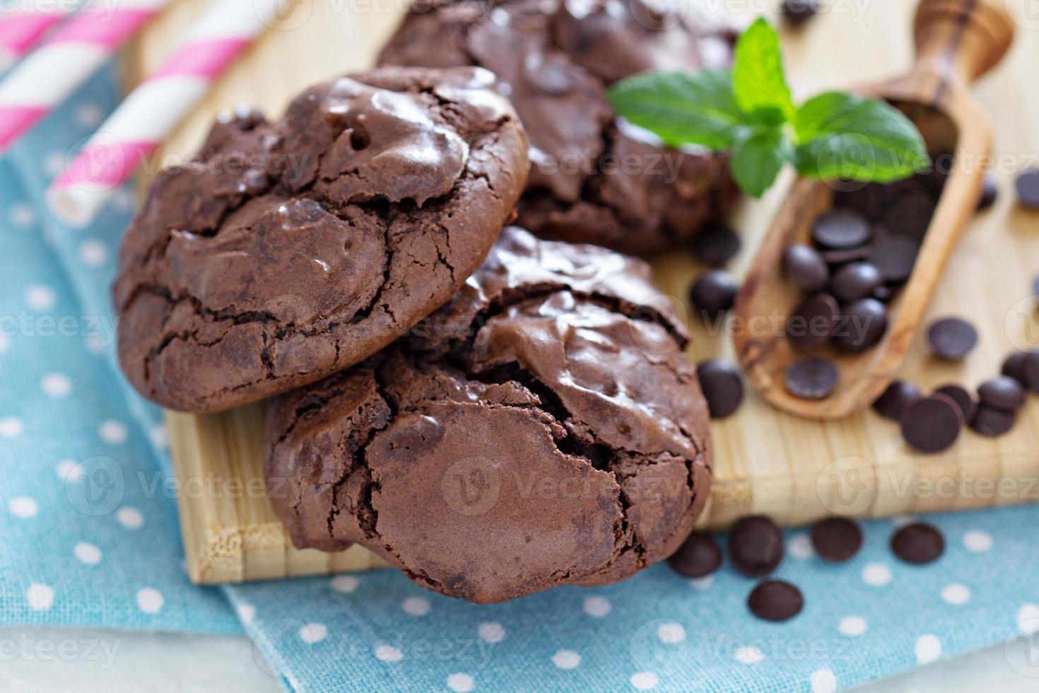 biscuits au chocolat dans un bol photo