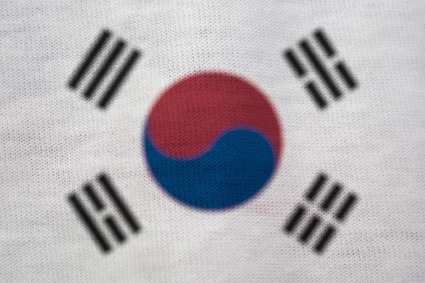 texture du drapeau coréen en arrière-plan photo