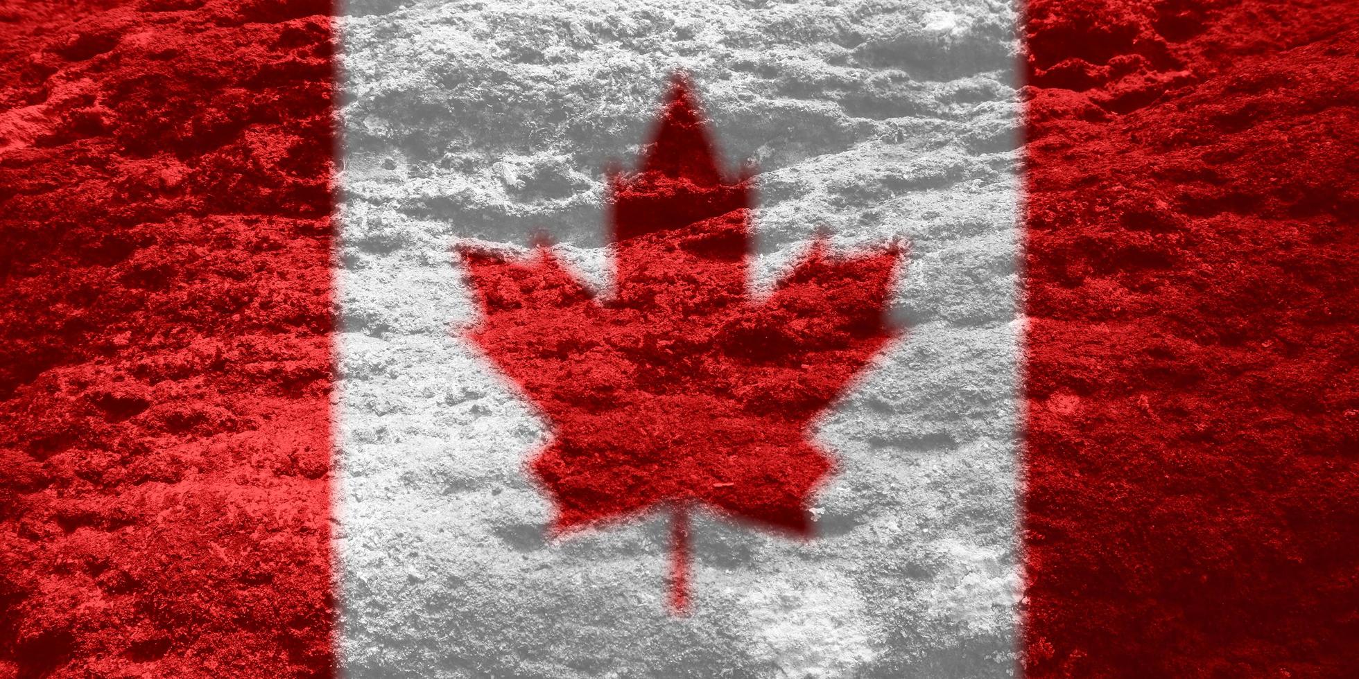 texture du drapeau canadien en arrière-plan photo