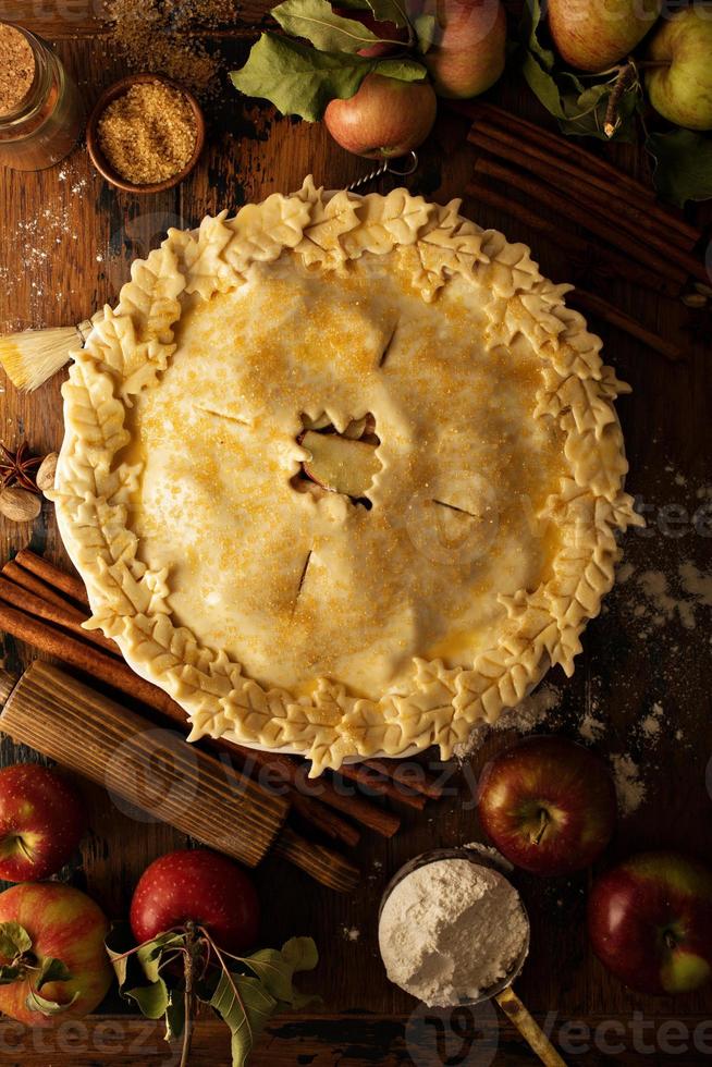 faire une tarte aux pommes photo