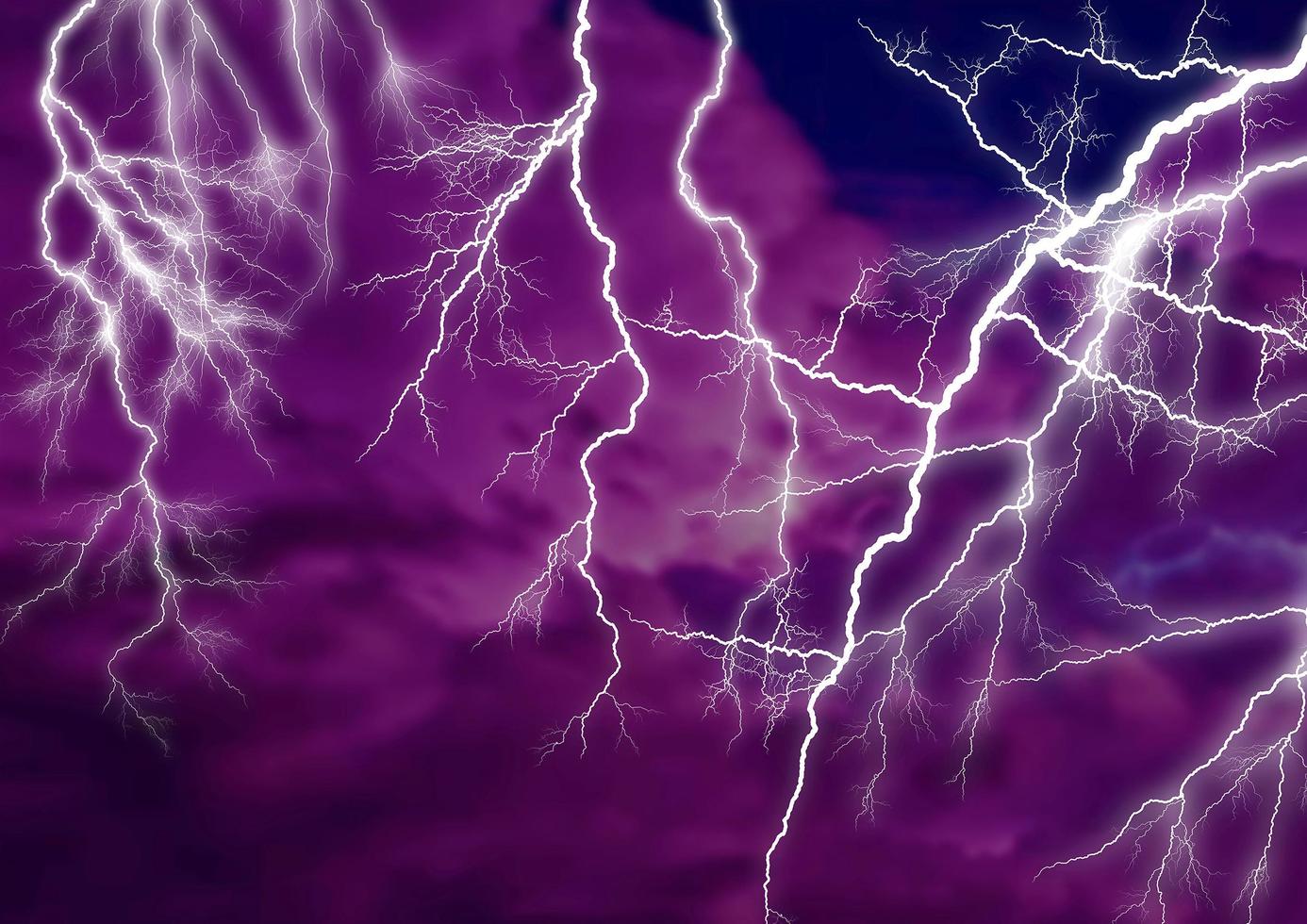 éclairs d'orage dans le ciel. ouragan, typhon, tornade, tempête. photo