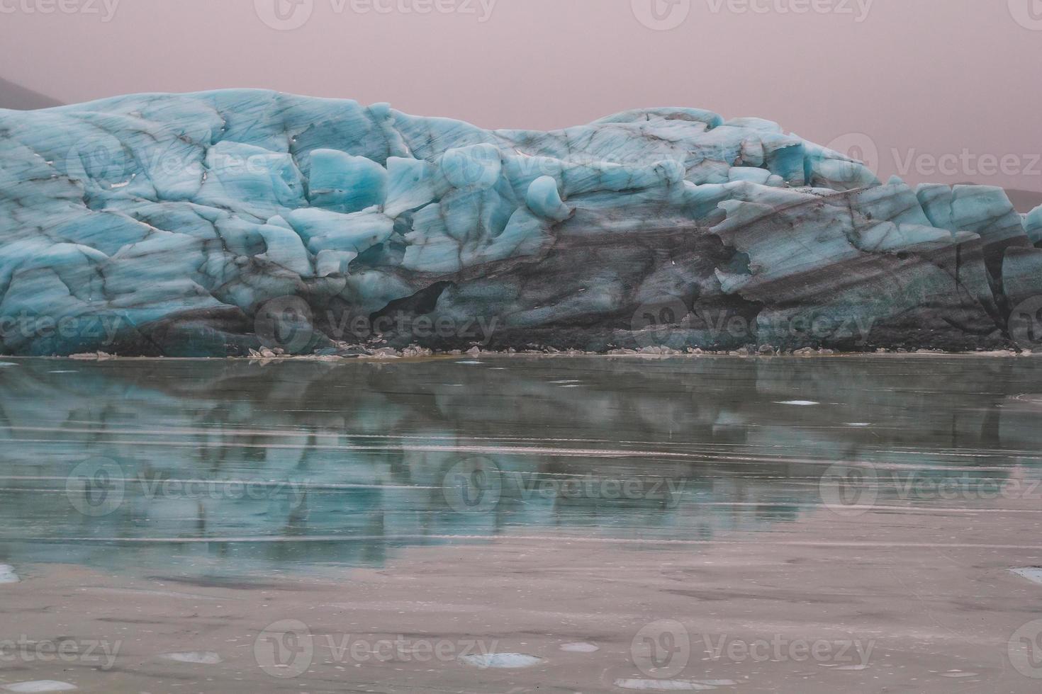 photo de paysage de glacier turquoise
