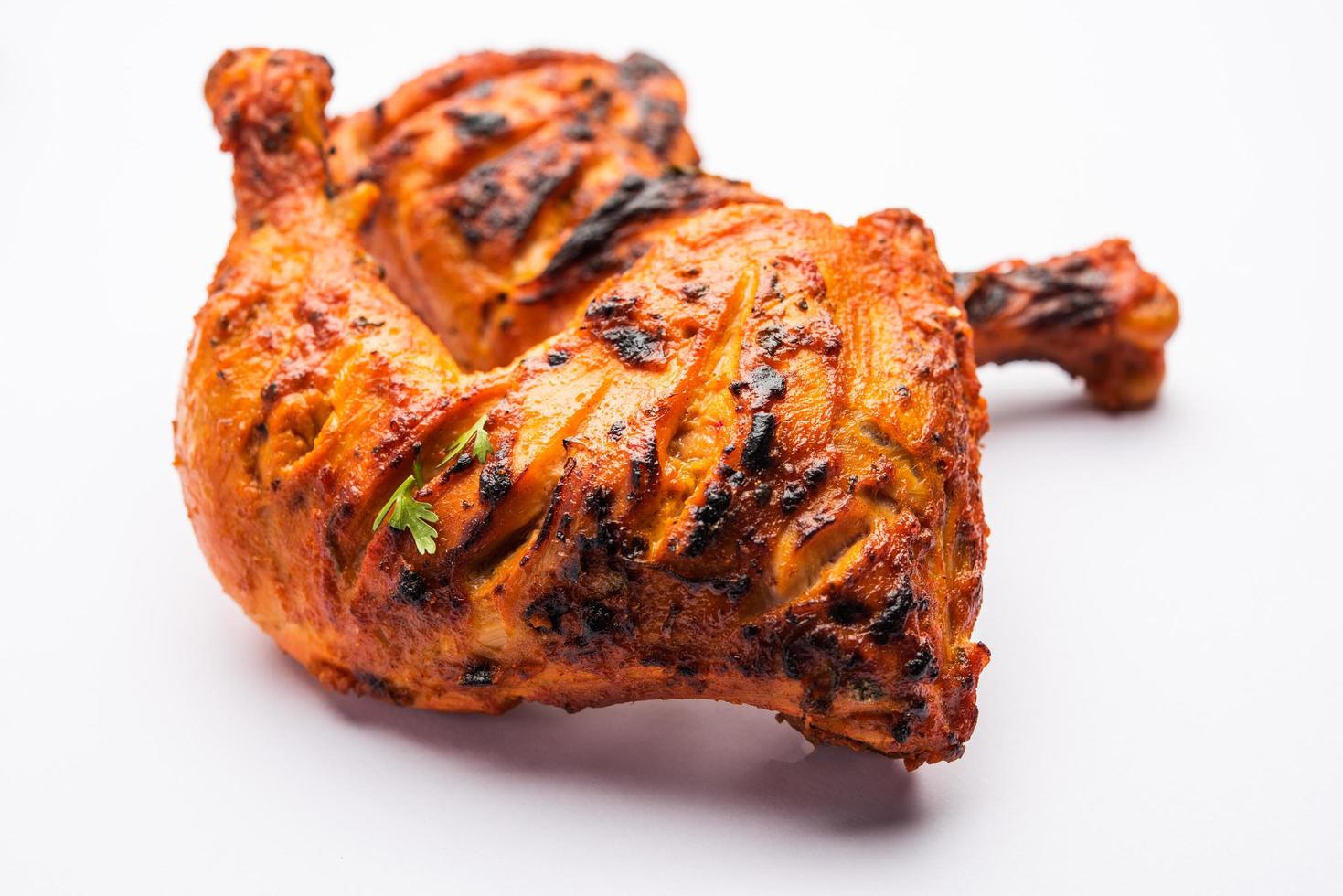 le poulet tandoori est un aliment épicé indien non végétarien photo