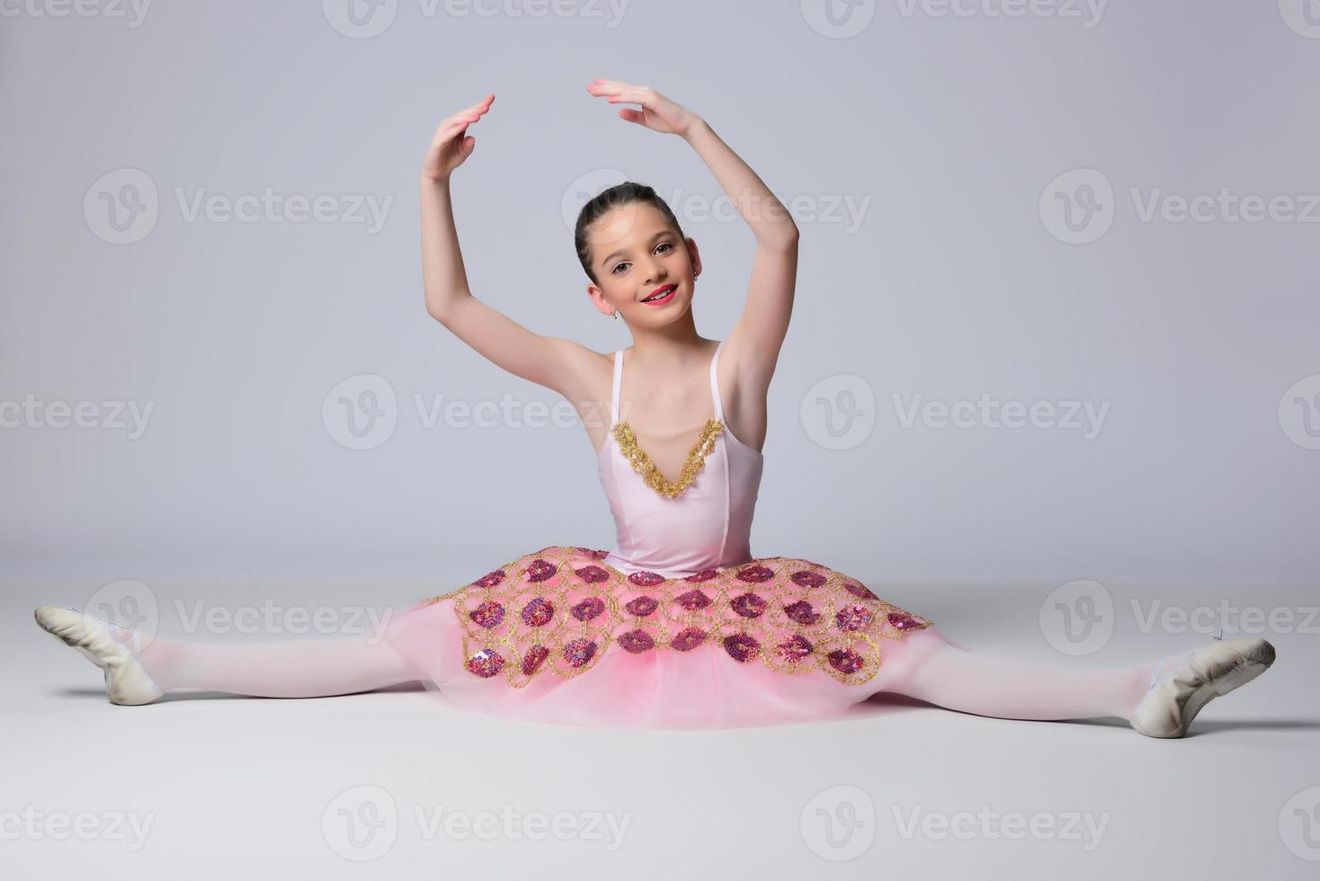 belle fille danseuse de ballet. photo