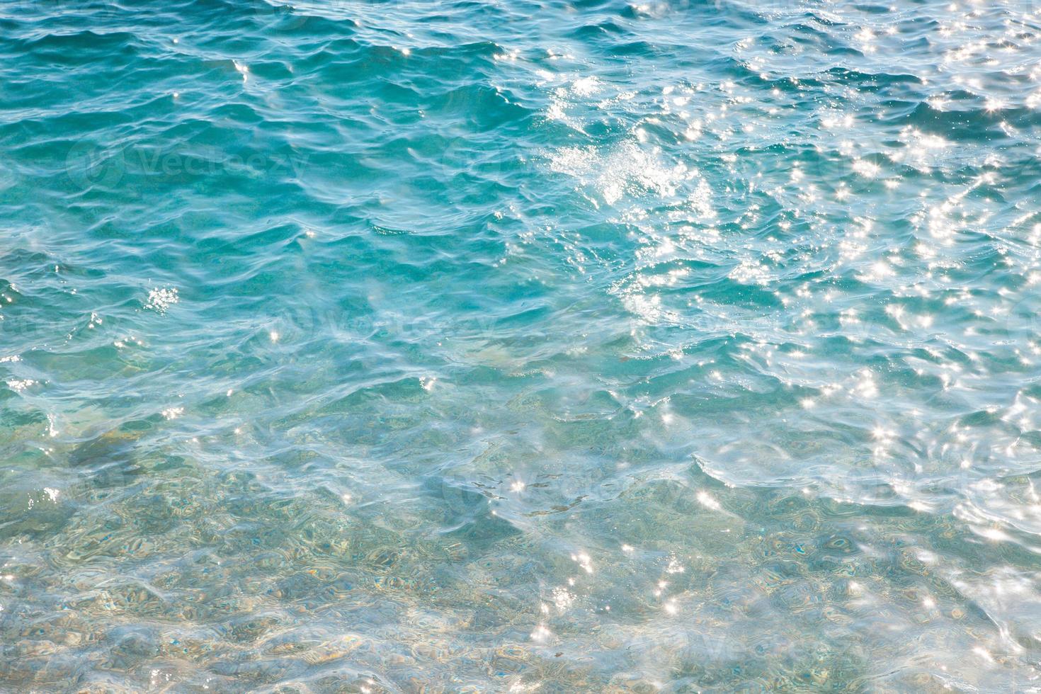 texture de la mer bleue ondulée. photo