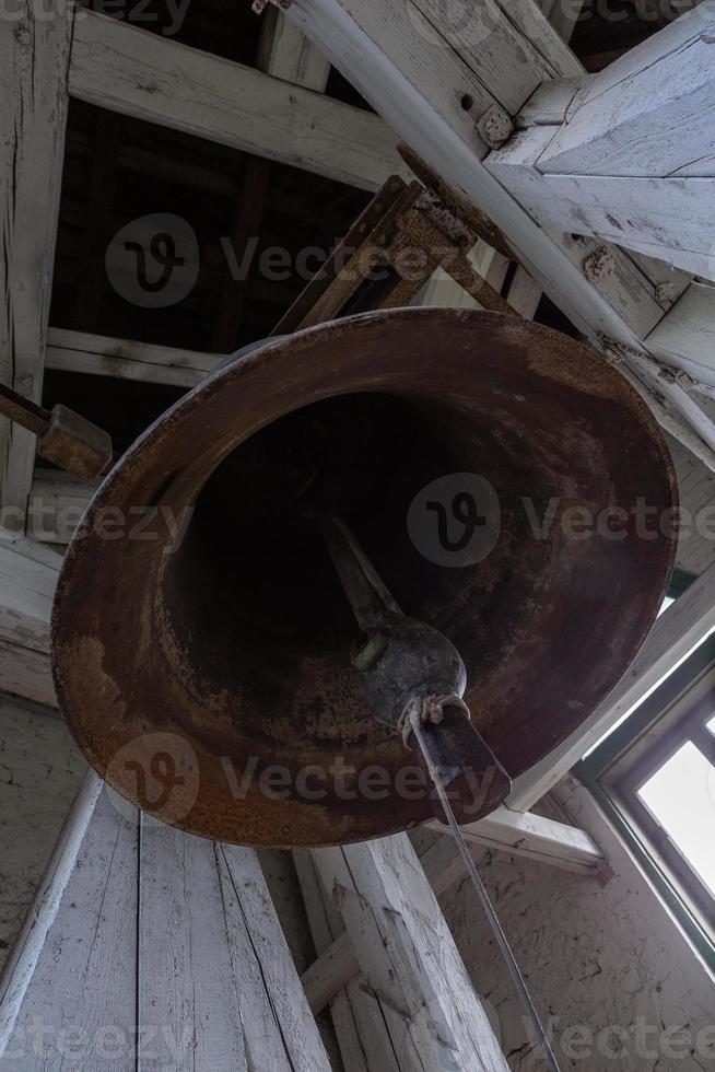 gros plan de la cloche de l'église photo