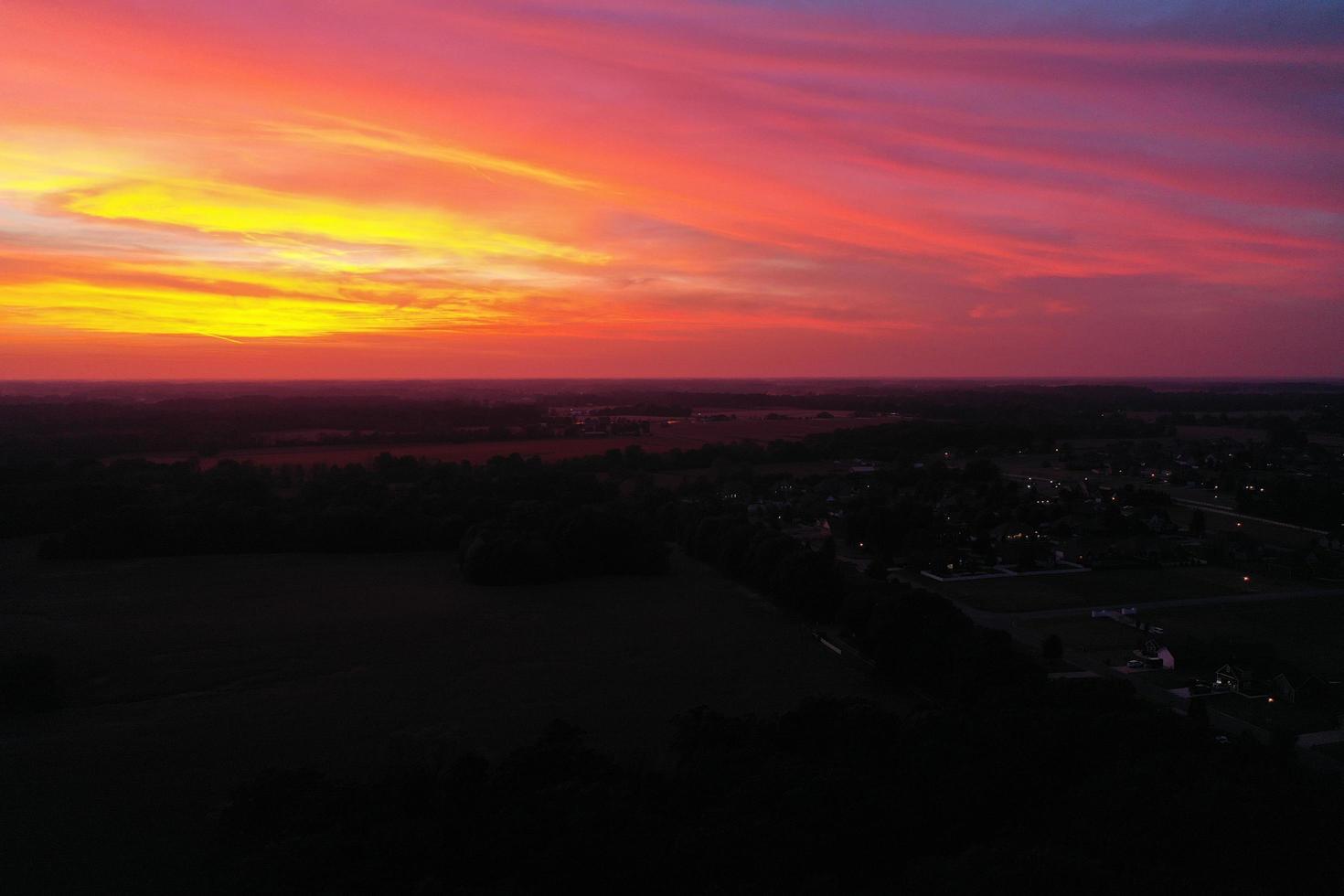 coucher de soleil dans l'ouest du Kentucky photo