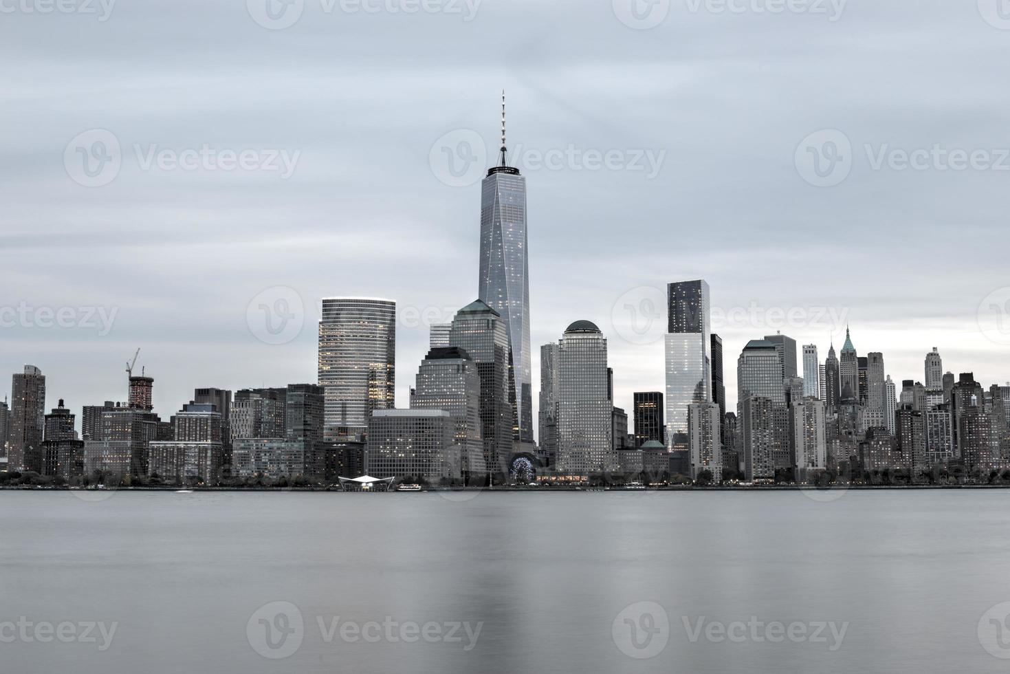 skyline de new york depuis le new jersey photo