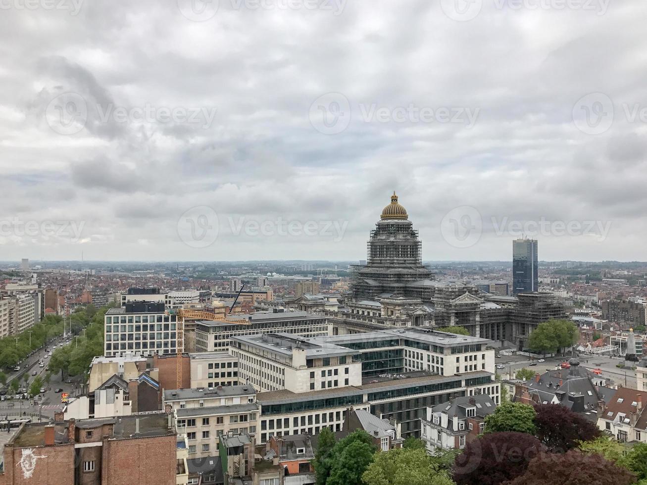 vue aérienne de la ville de bruxelles en belgique. photo