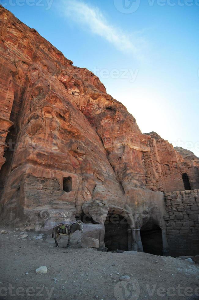 ruines à petra, jordanie photo