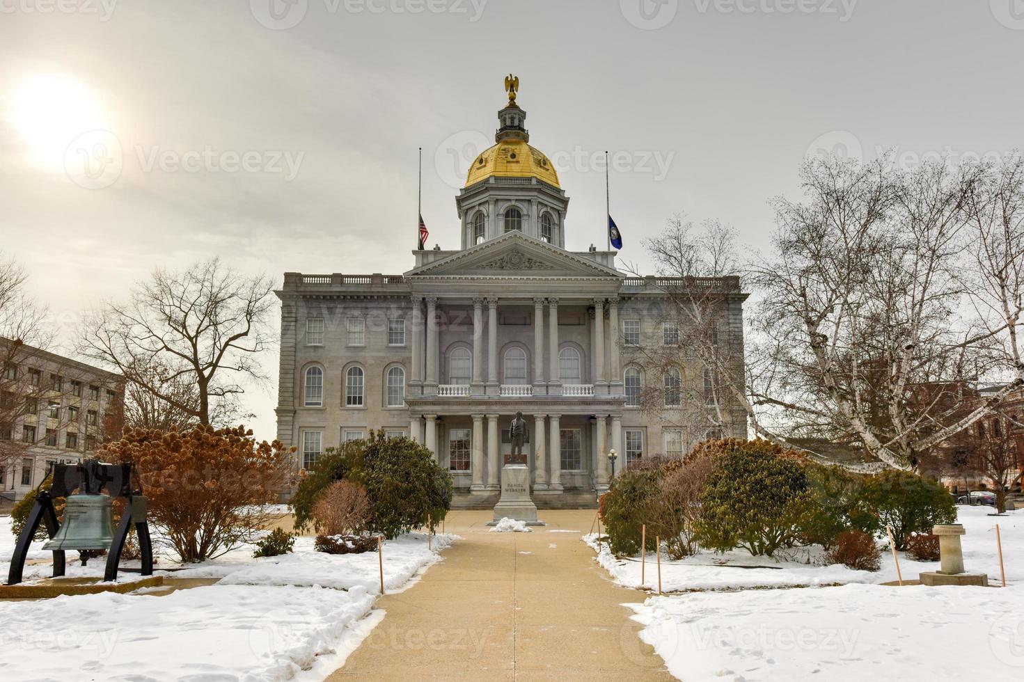 maison d'état du new hampshire, concord, new hampshire, états-unis. La State House du New Hampshire est la plus ancienne State House du pays, construite entre 1816 et 1819. photo