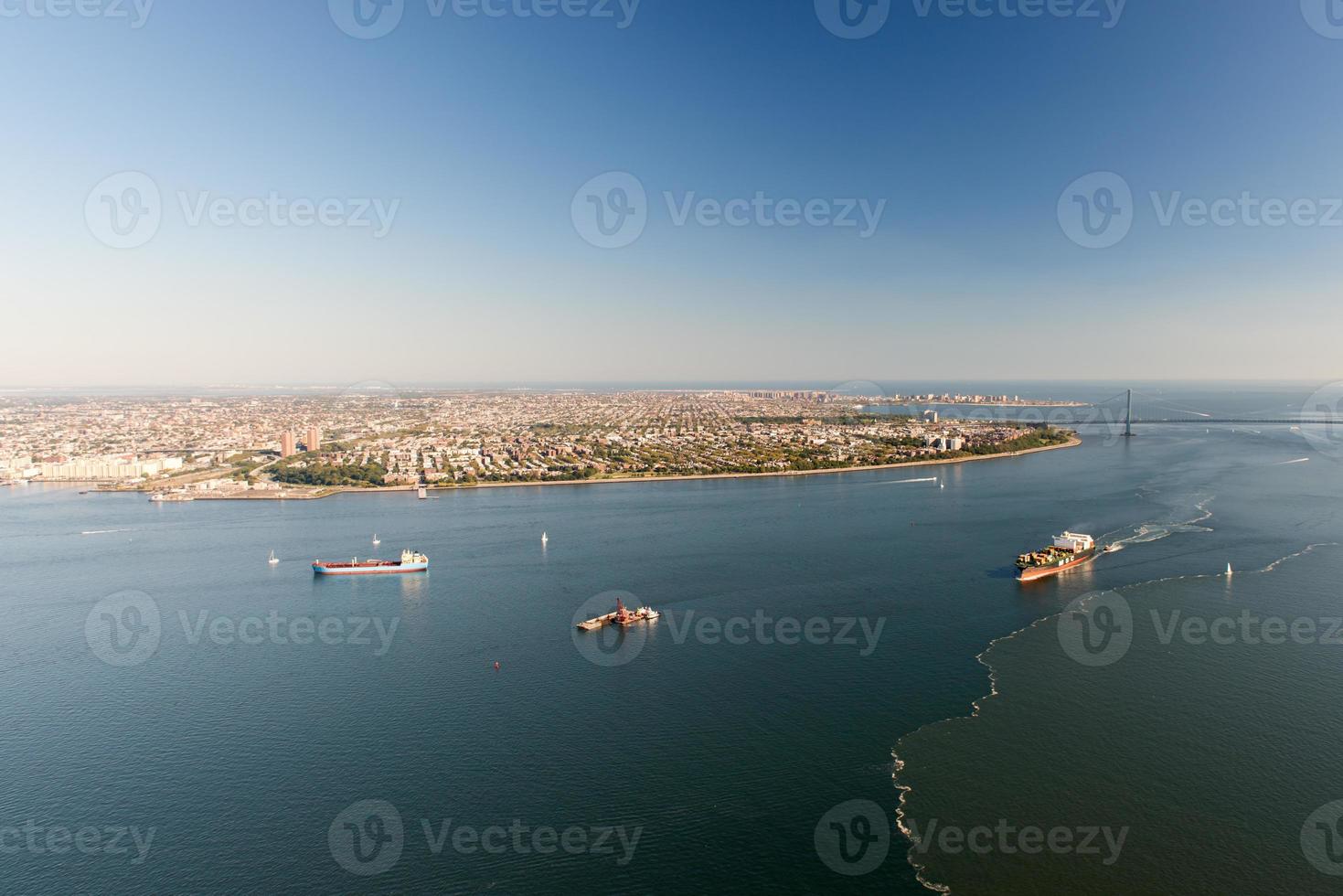 vue aérienne de manhattan, new york photo