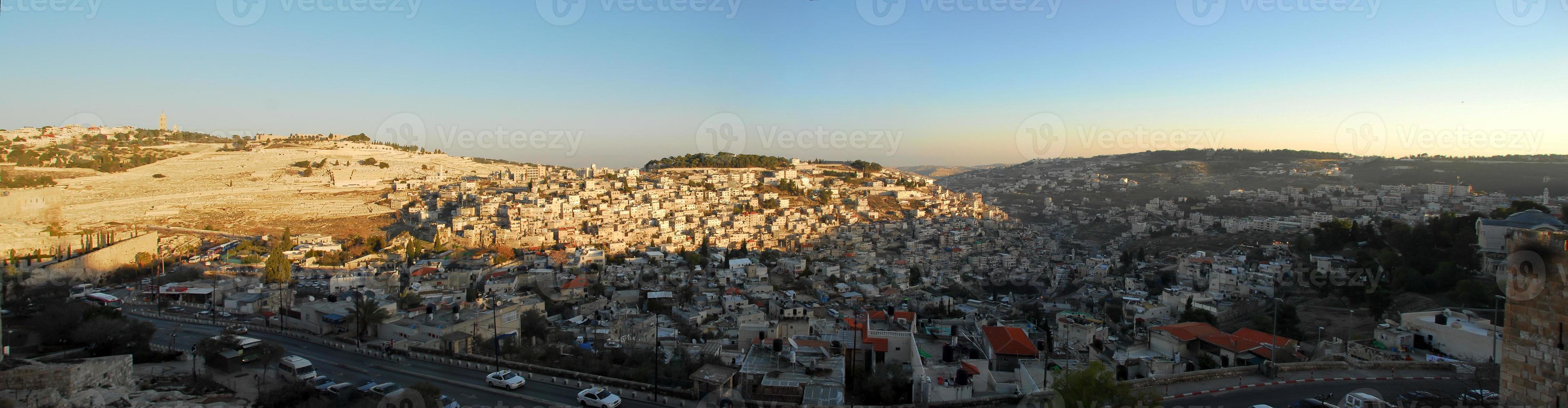 vue sur le mont des oliviers, jérusalem photo