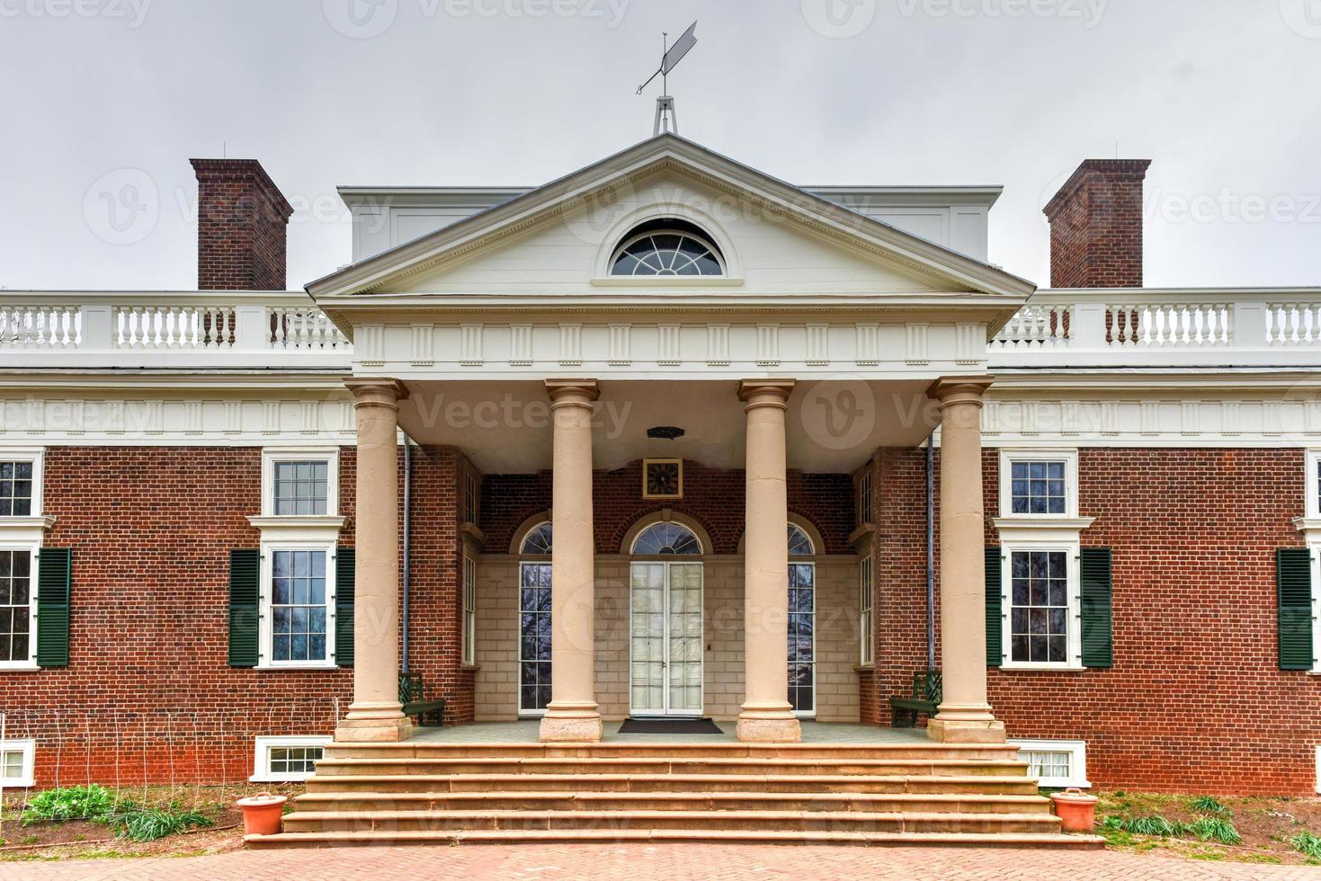 la maison de thomas jefferson, monticello, à charlottesville, virginie. photo