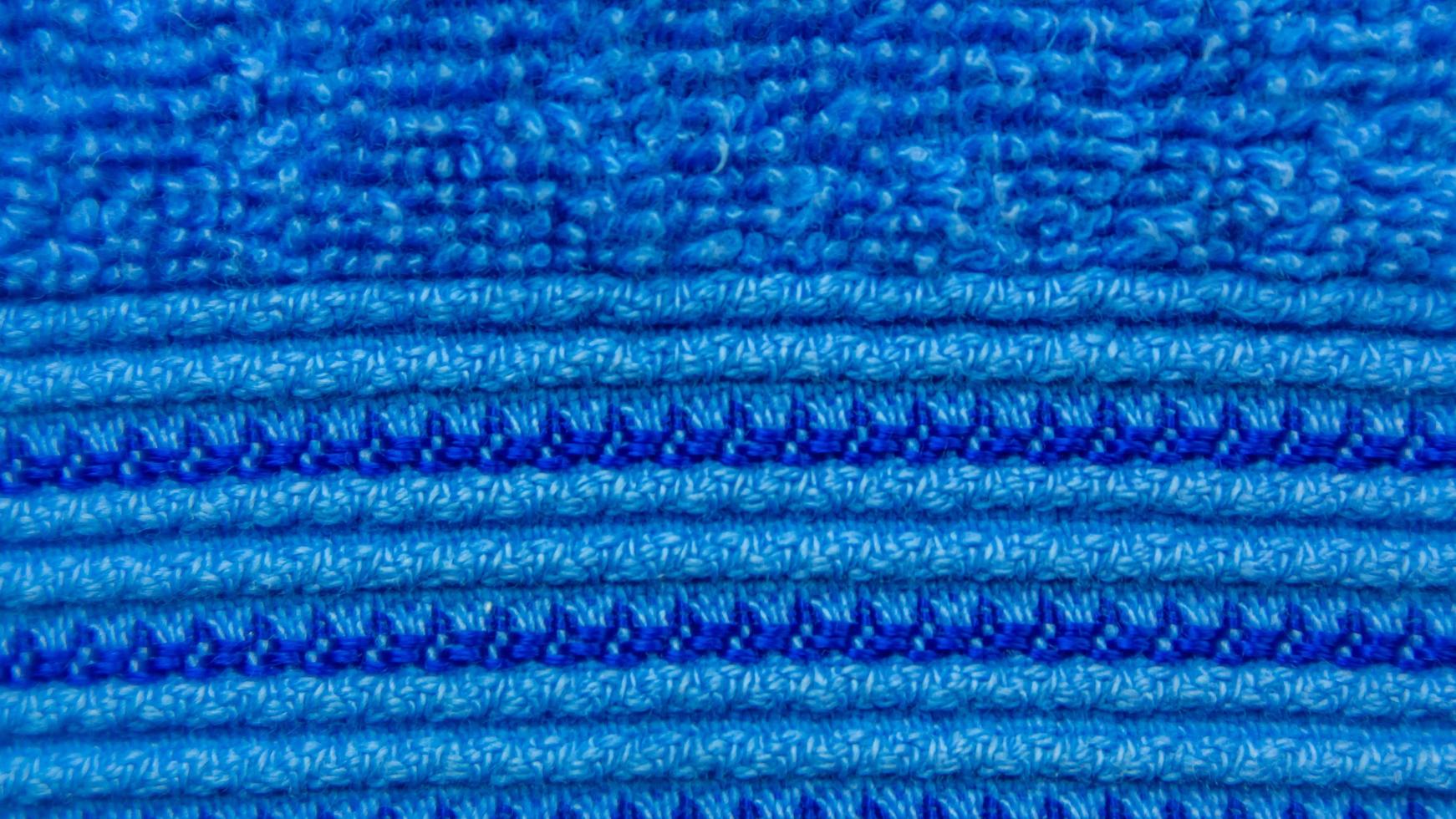 texture de serviette bleue en arrière-plan photo