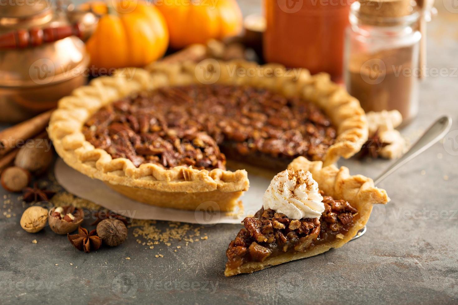 tarte aux pacanes pour Thanksgiving photo