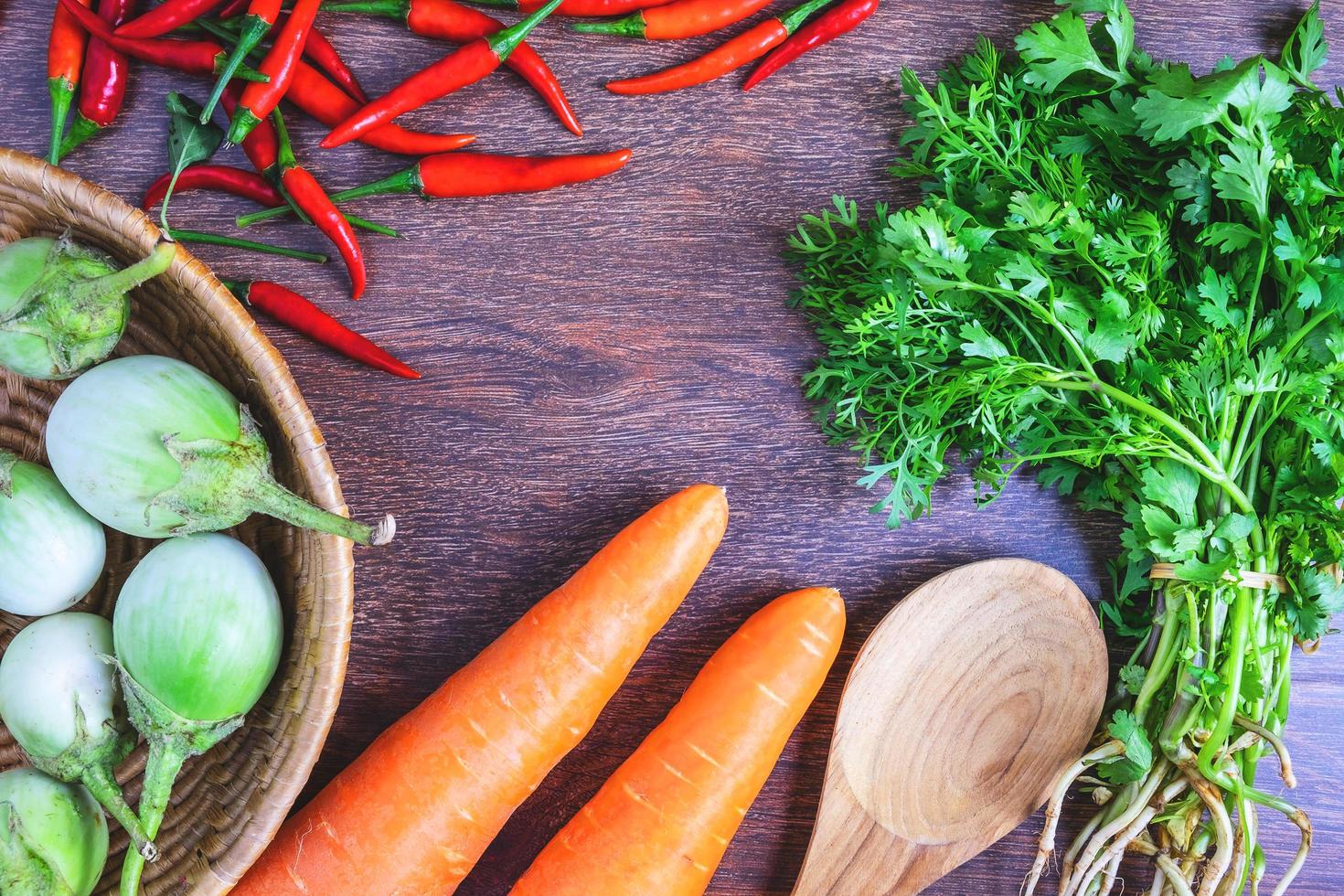 légumes et herbes photo