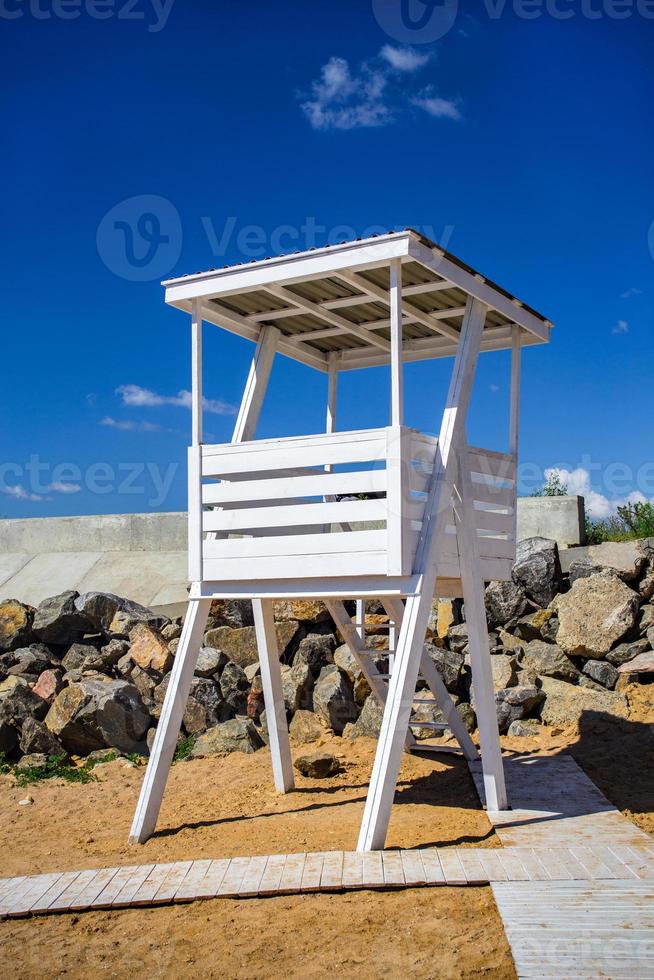 Un poste de garde vide à Bondi Beach, Sydney, Australie photo