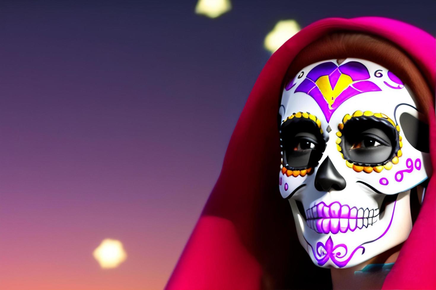 dia de los muertos, festival culturel mexicain traditionnel. jour des morts. photo