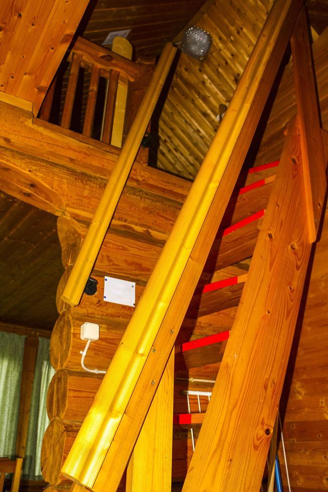 vacances et design d'intérieur dans une cabane en bois de vacances en allemagne. photo