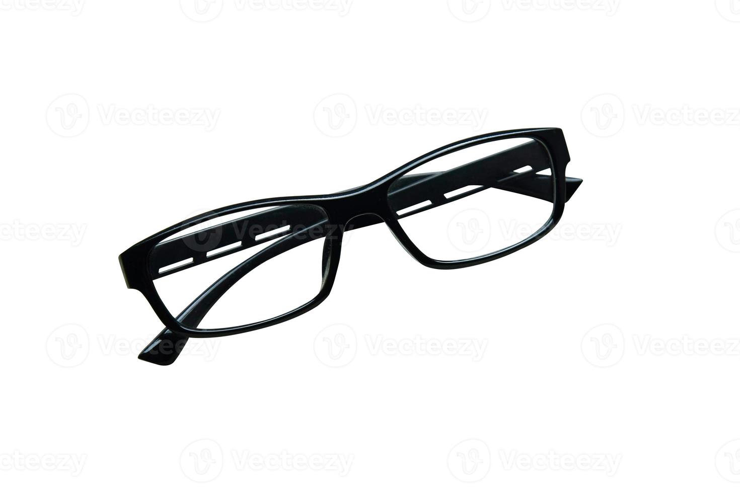 lunettes à monture noire isolées. photo
