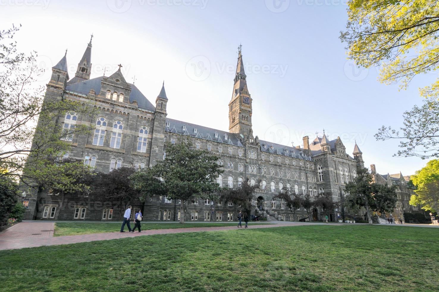 bâtiment principal de l'université de georgetown à washington dc - états-unis photo