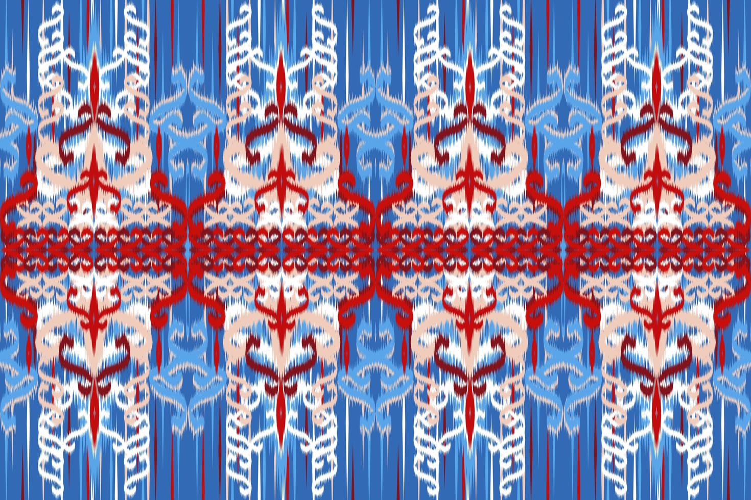 fond de motif de chevron ethnique ikat motif traditionnel sur le tissu en indonésie et dans d'autres pays asiatiques. photo