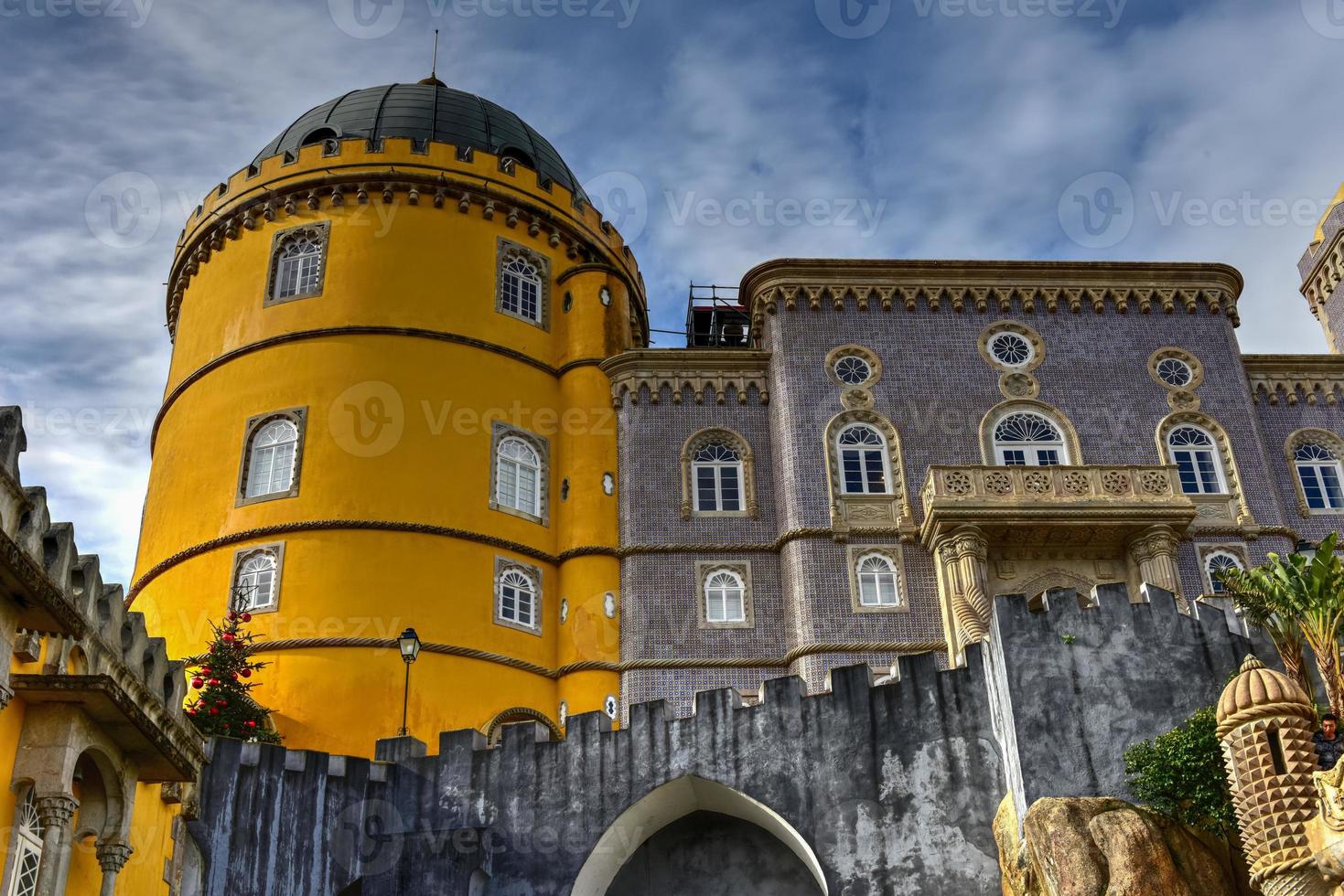 palacio da pena à sintra, lisboa, portugal, europe. c'est un château romantique à sao pedro de penaferrim, dans la municipalité de sintra, au portugal. photo