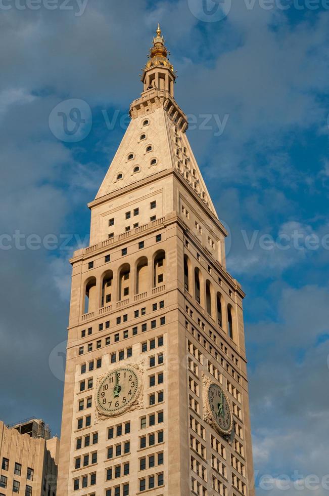 bâtiment de la compagnie d'assurance-vie métropolitaine à manhattan, new york city, états-unis. photo