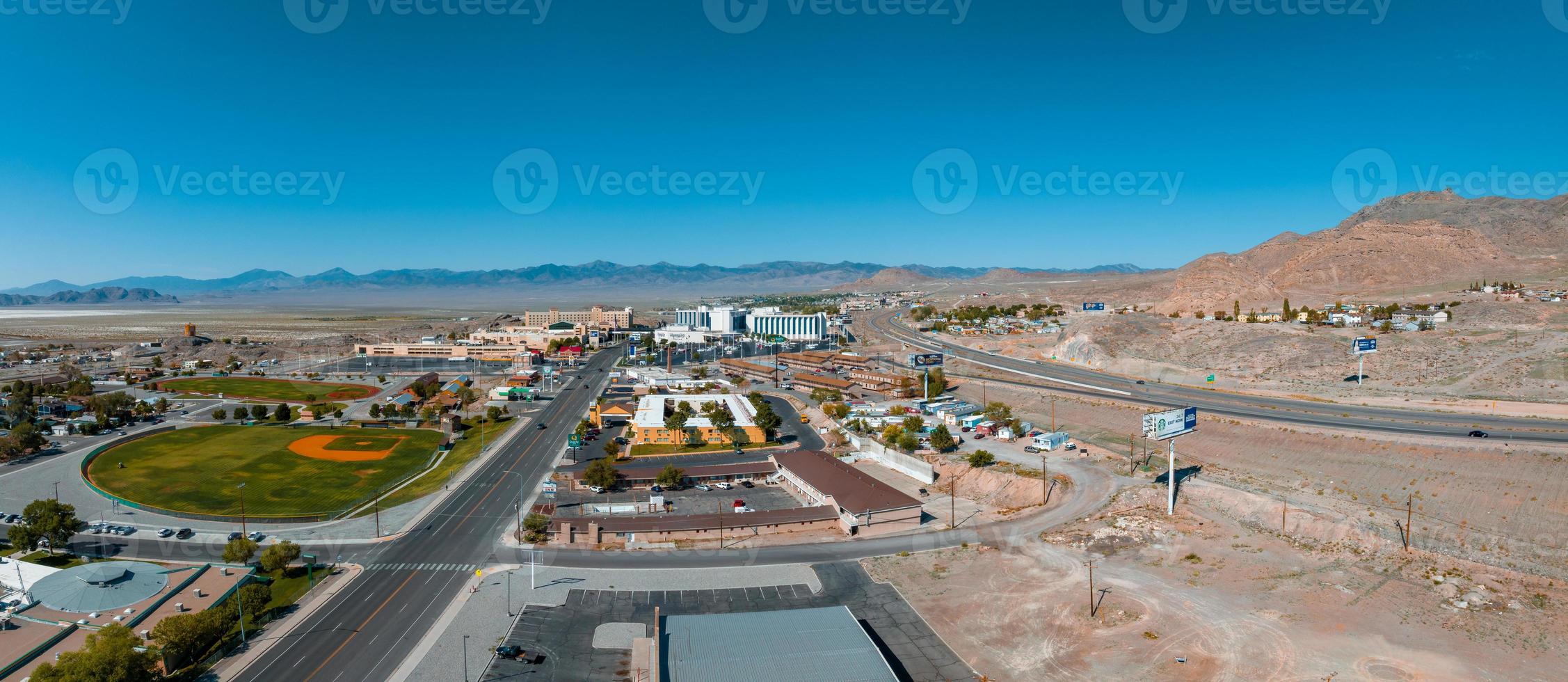 west wendover nevada surplombant les salines de bonneville photo