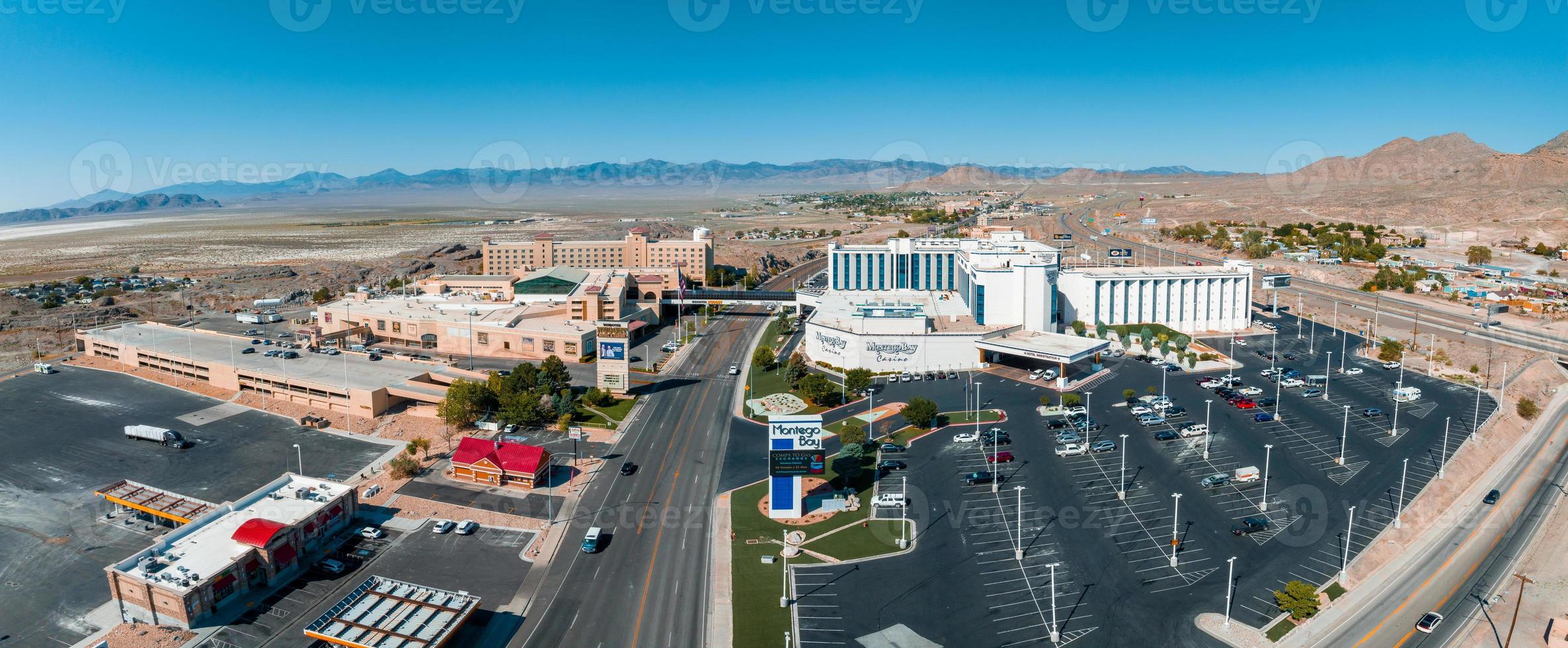 west wendover nevada surplombant les salines de bonneville photo