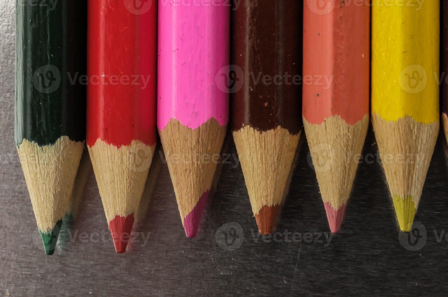 nouveaux crayons de couleur texturés photo