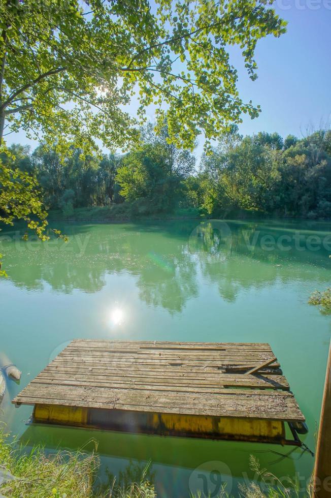 vue panoramique sur le lac photo