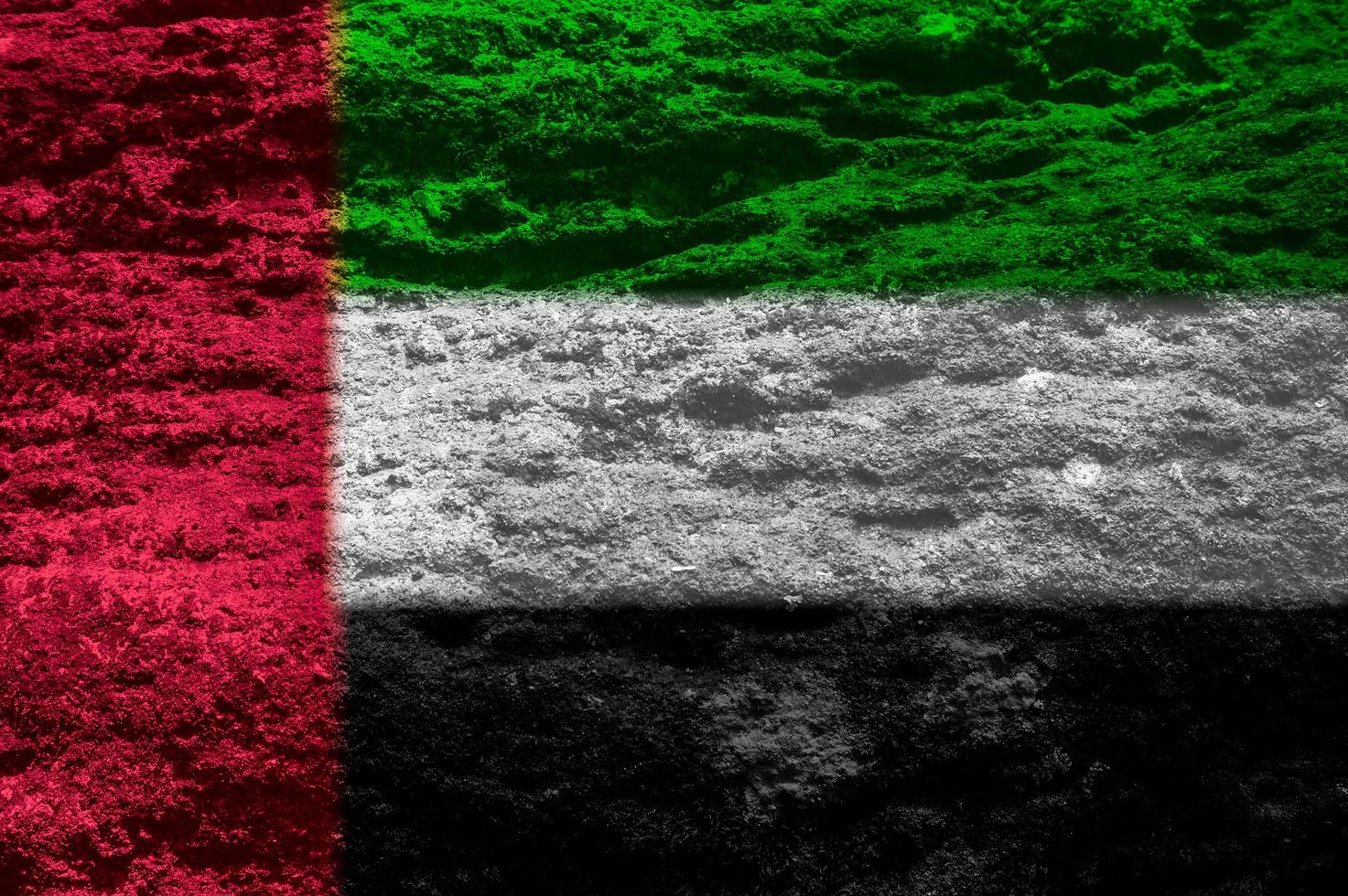 texture du drapeau des émirats arabes unis en toile de fond photo