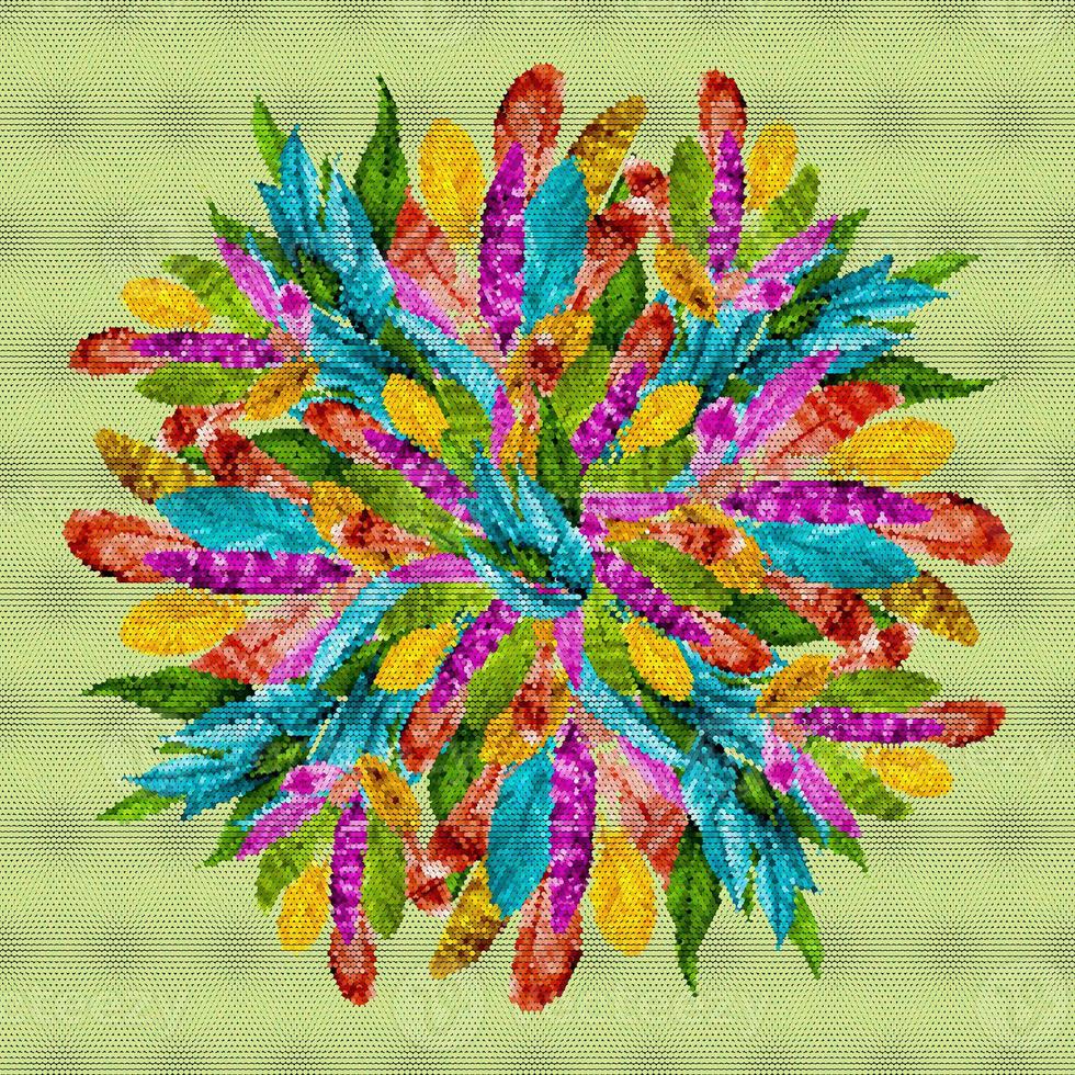 écharpe florale, écharpe abstraite, conception abstraite peinte numérique, texture colorée. art fractal. conception textile abstraite. conception textile photo