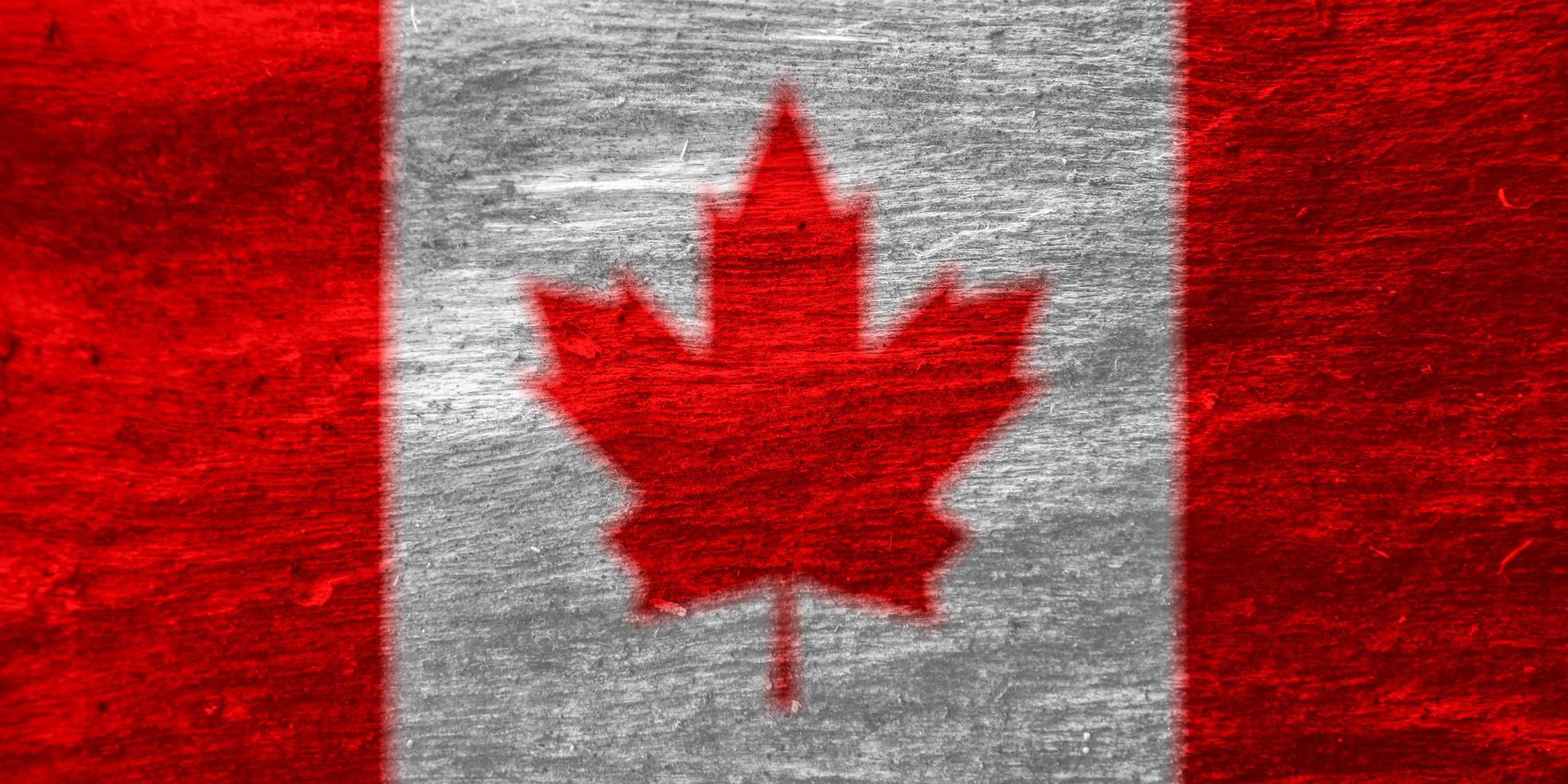 texture du drapeau canadien en arrière-plan photo