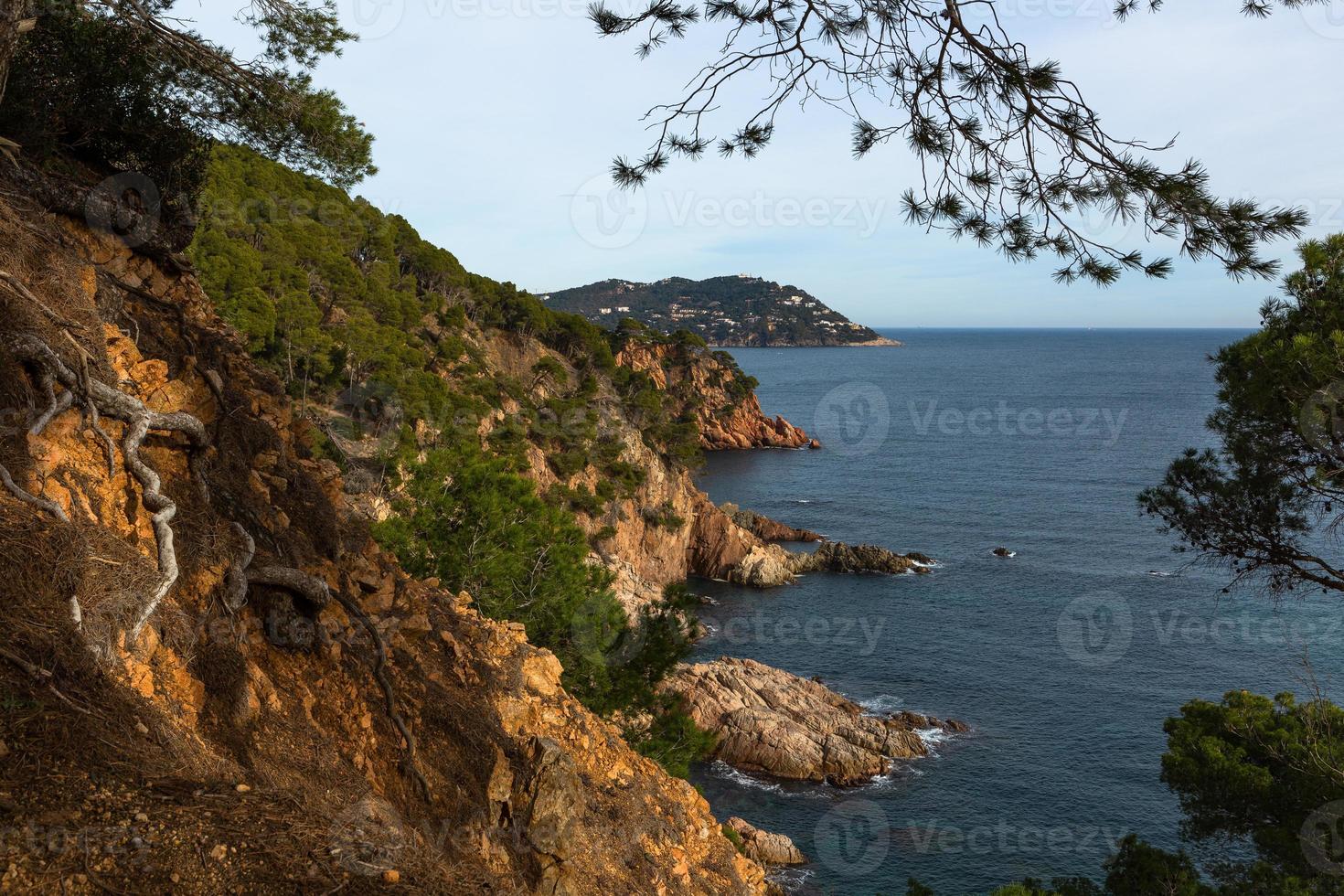 vue sur la côte de la costa brava photo